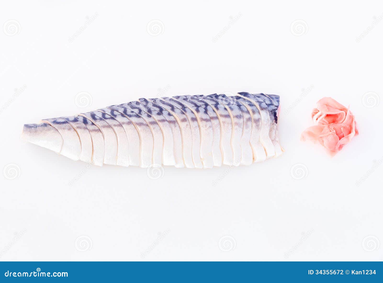 Mackerel Sashimi with Pickled Ginger Stock Photo Image of ready