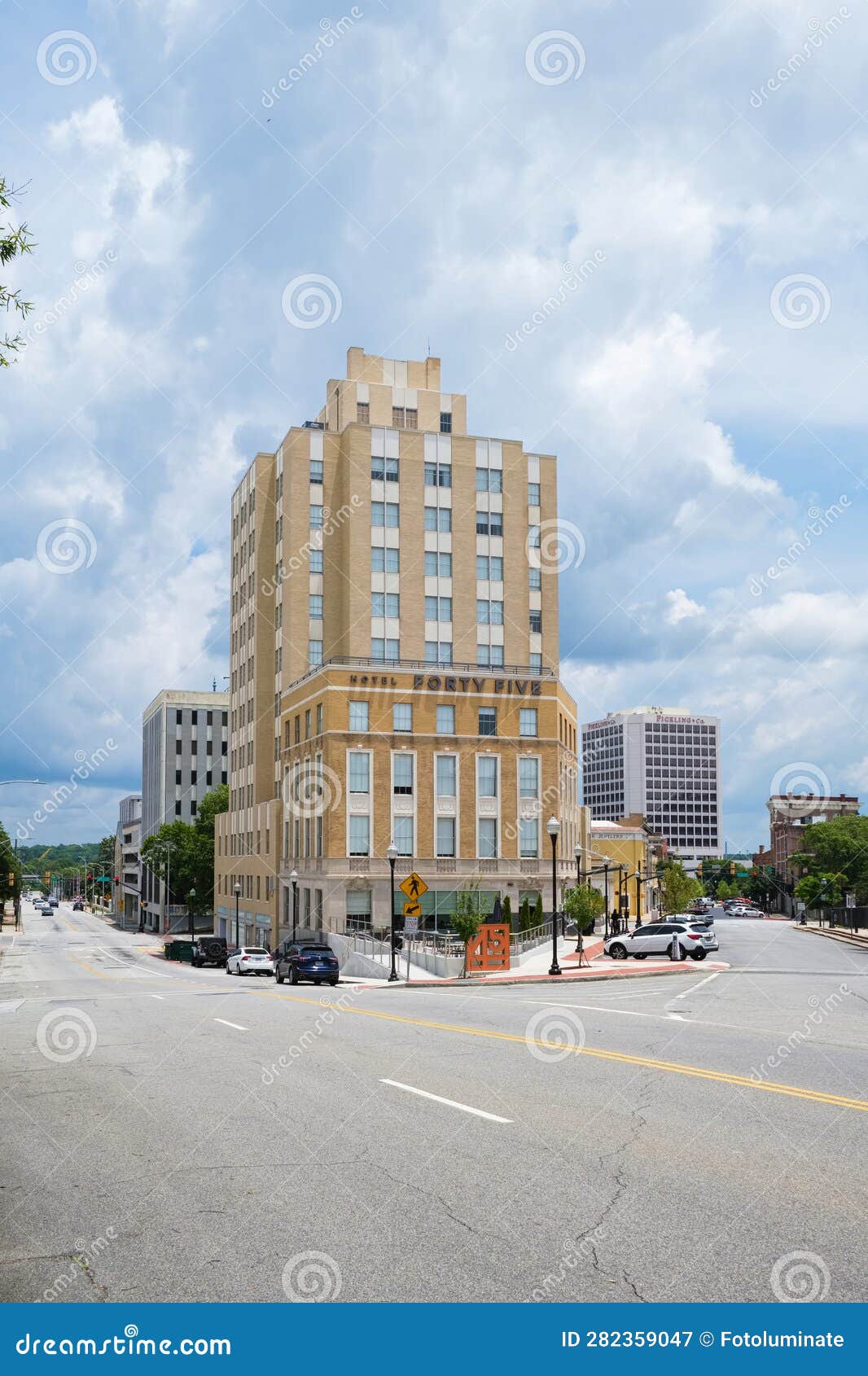Macon Georgia Cityscape editorial photography. Image of business