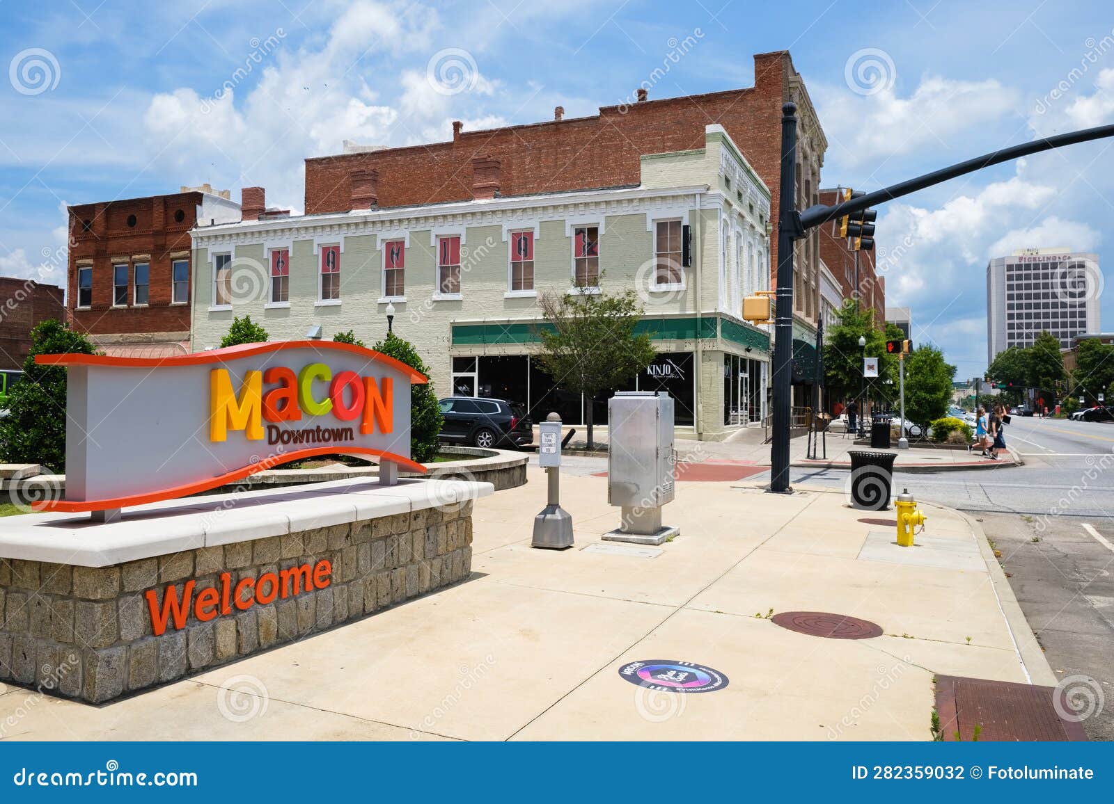 Macon Georgia Cityscape editorial photography. Image of cityscape