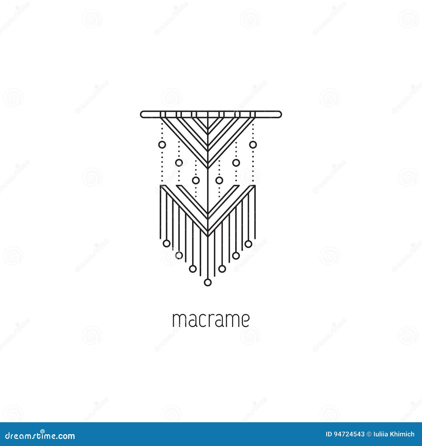 macrame line icon