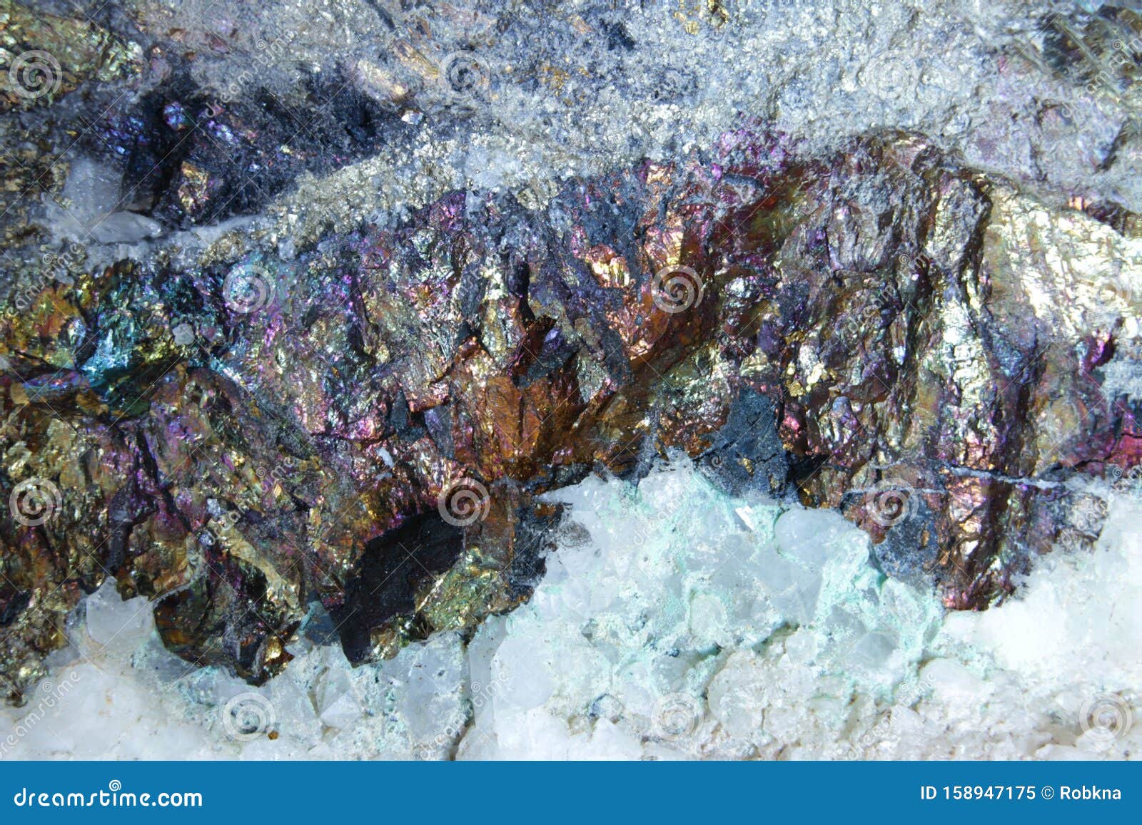 macro of a chalkopyrit, also called copper pyrite or kupferkies