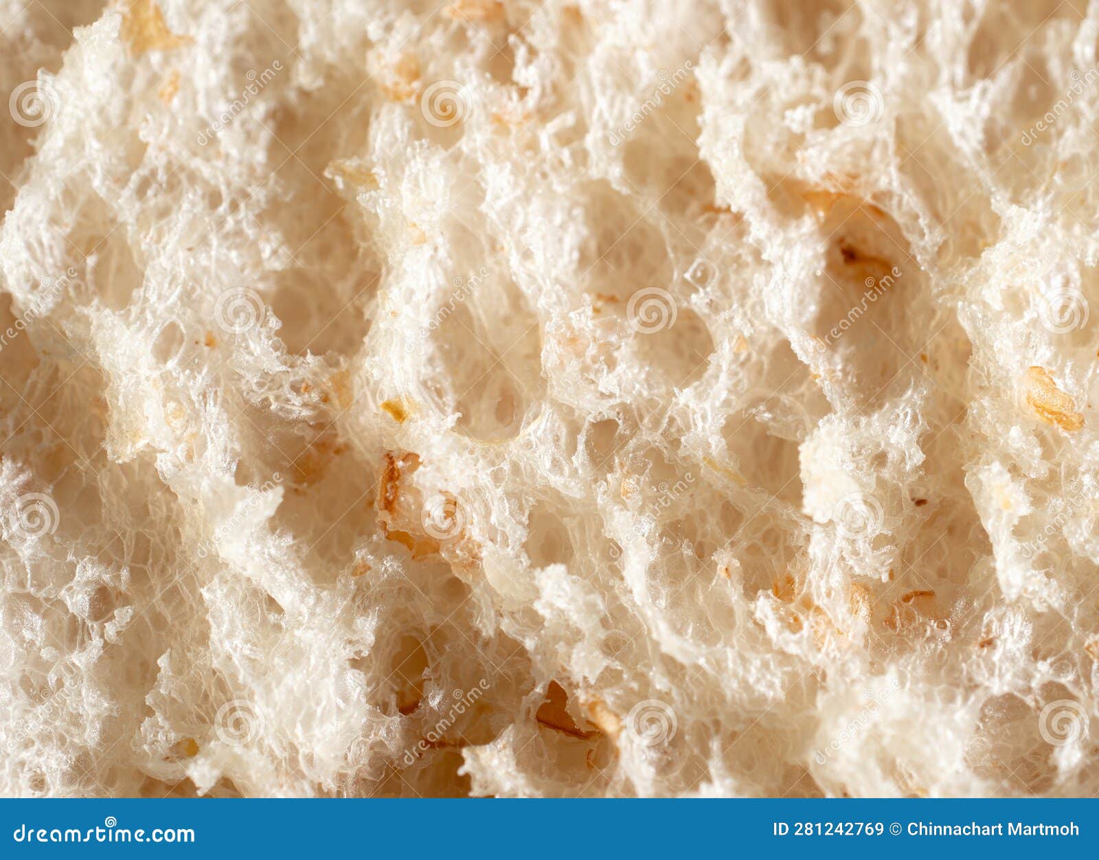 Macro or Close Up Bread. Lines, Tissue or Bread Texture Stock Image