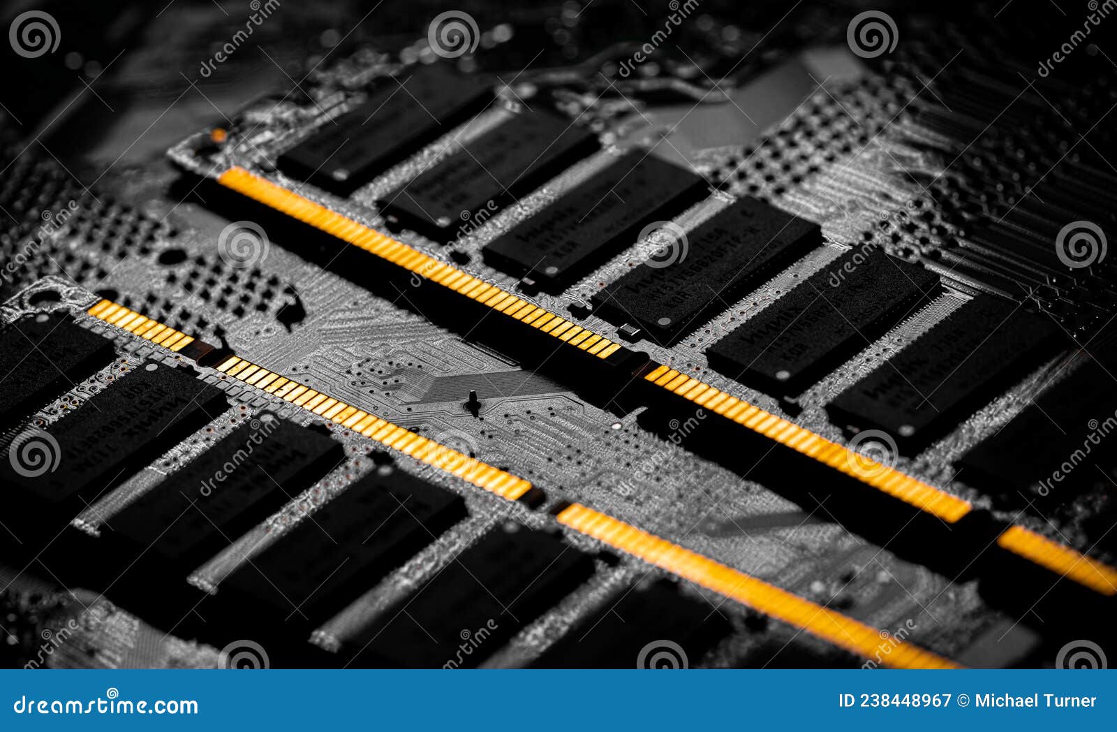 Macro Close Up Of Computer Ram Chip And Motherboard Stock Image Image Macro Close Up Of Computer Ram Chip And Motherboard Stock Image Image