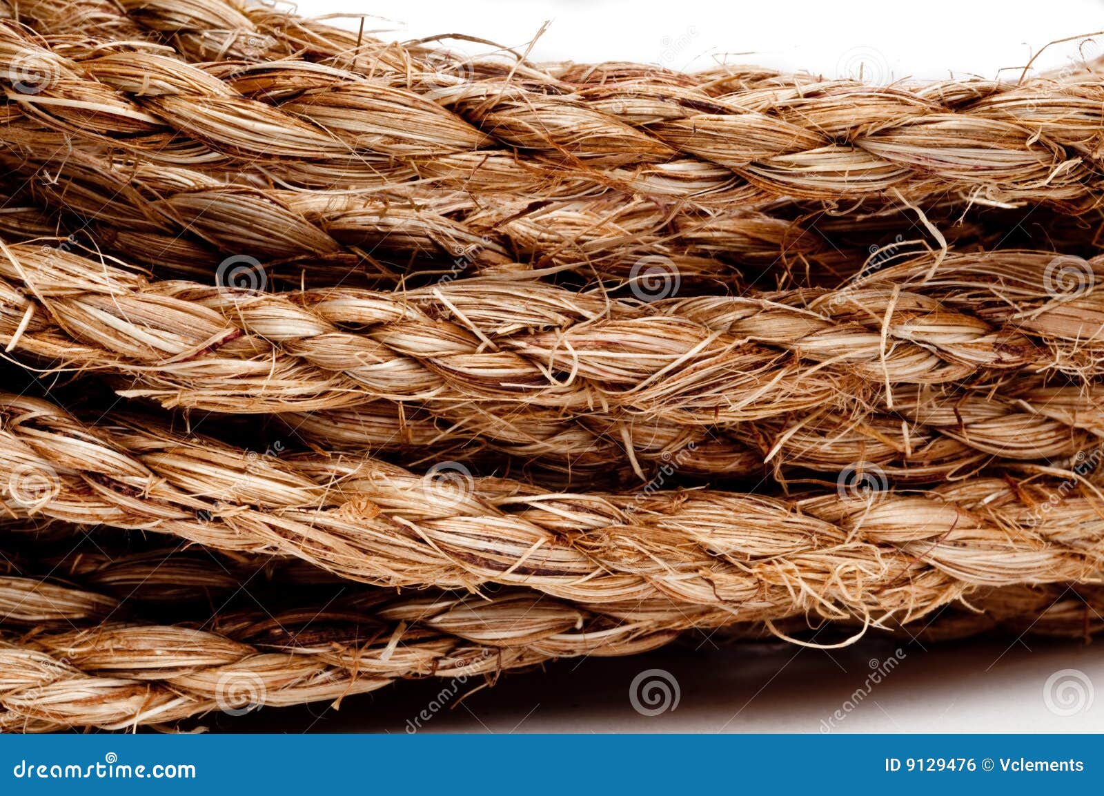 A Coil Of Thin Rope About A Hundred Yards Stock Photo, Picture and