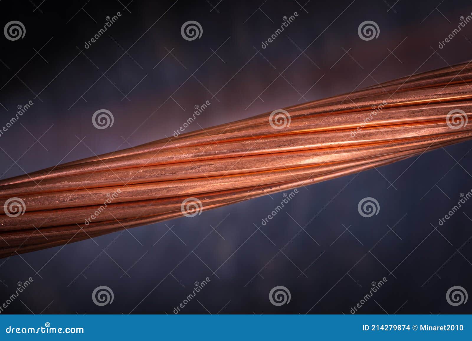 Copper Wire Energy and Raw Material Industry Stock Photo Image of metal, energy 214279874