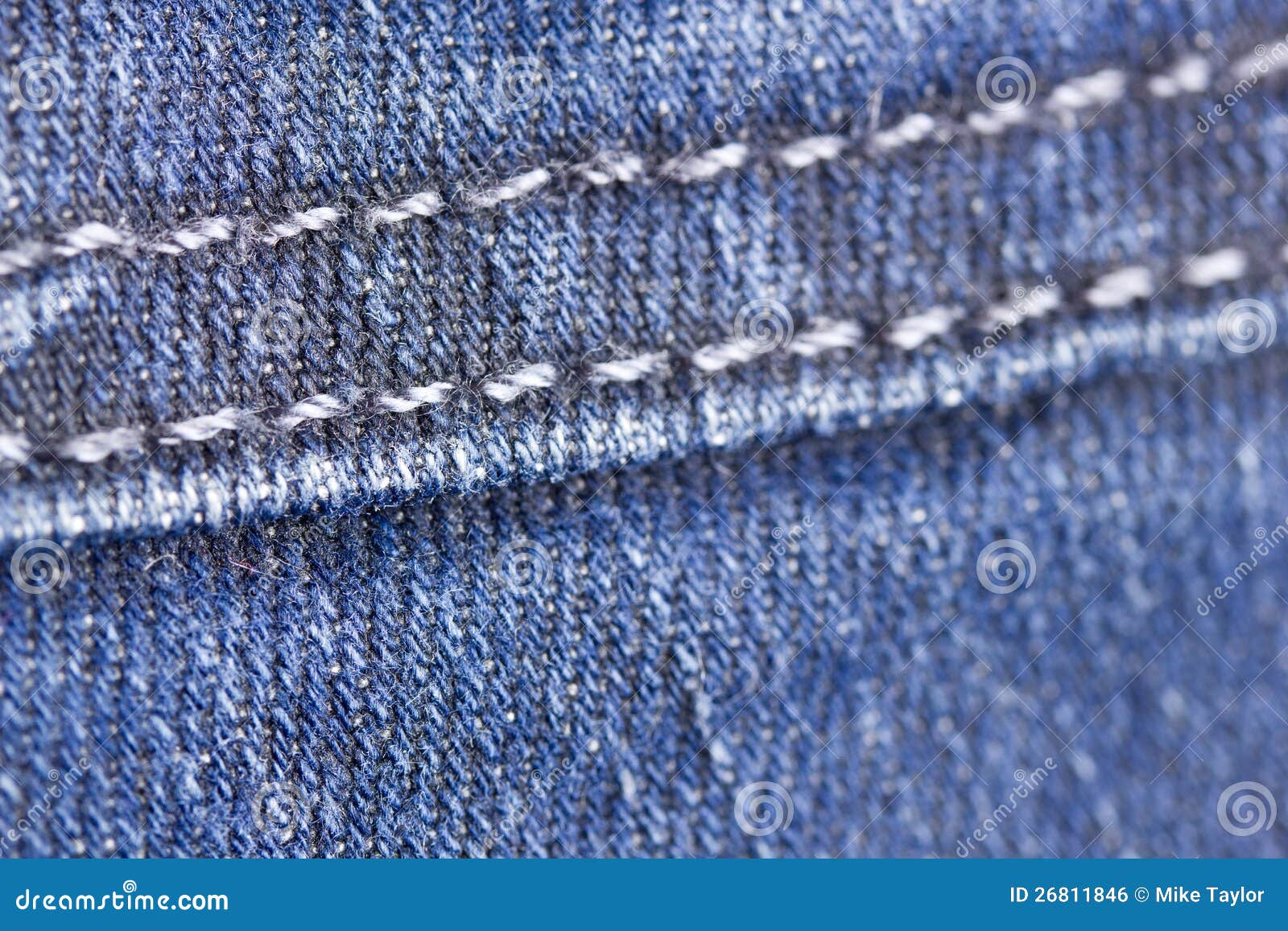 Macro denim stitch stock photo. Image of textiles, blur - 26811846