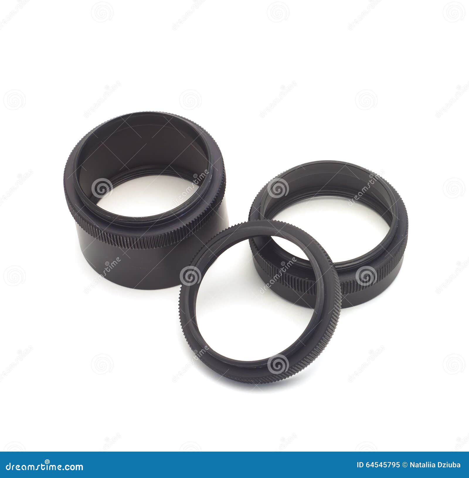 Macro Extension Tube Ring Set Stock Image Image of thread, attachment