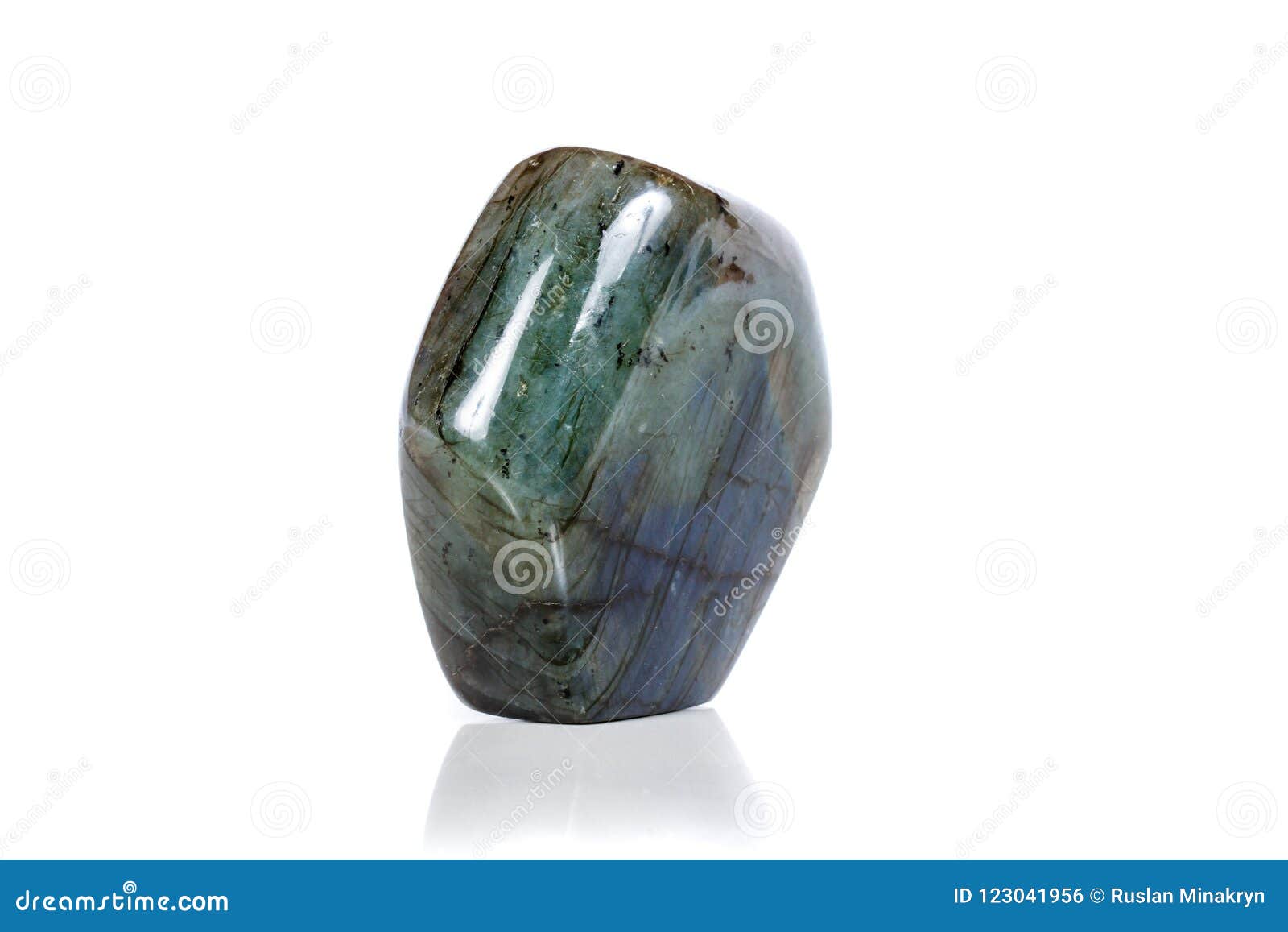 Macro Mineral Stone Labradorite on White Background Stock Photo - Image ...