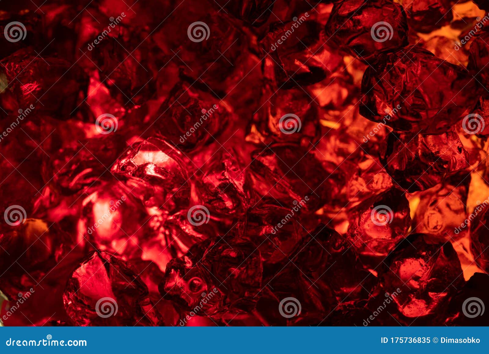 macro photo of red gems stone carat