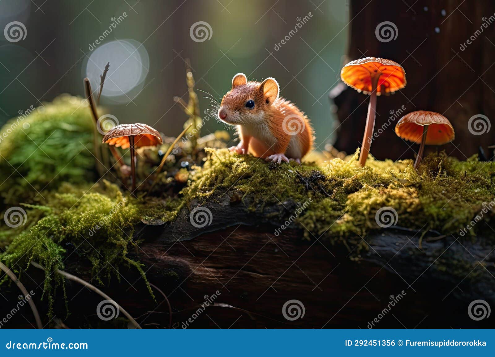 Macro Photographs of Moss and Lichens Stock Illustration - Illustration