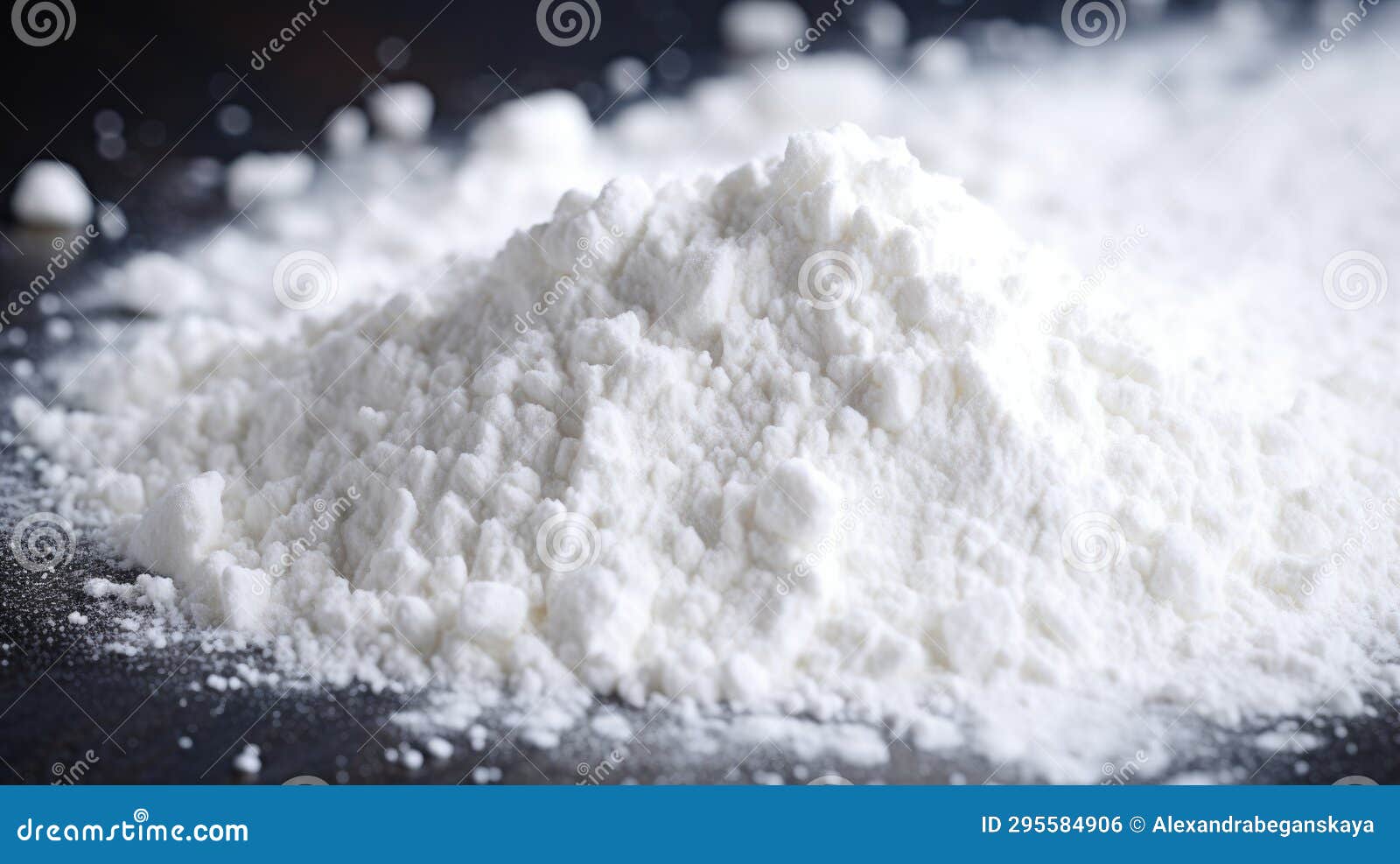 Macro Photography of Baking Soda Closeup, Light Direction Stock Illustration Illustration of
