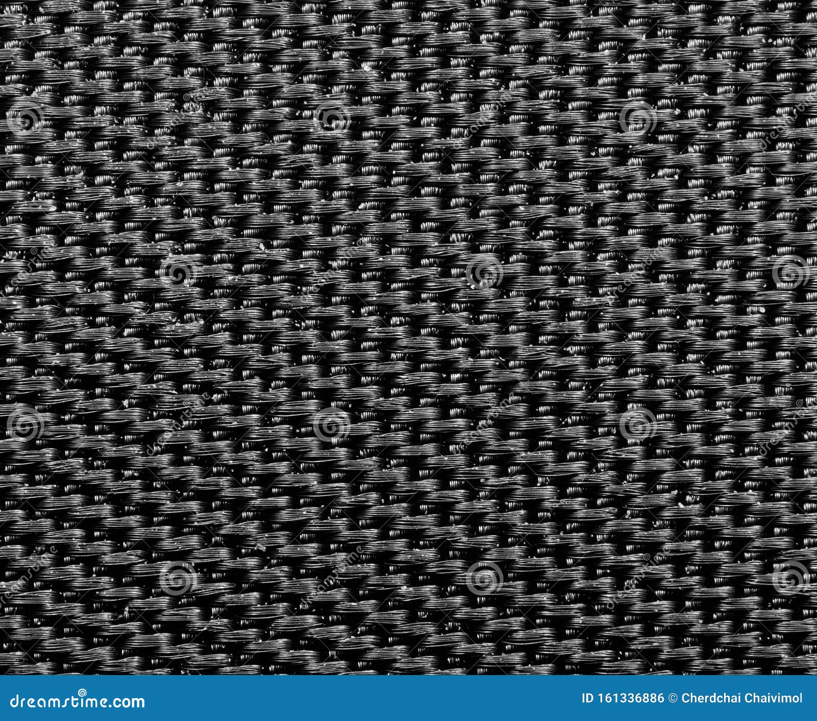 macro photo of black nylon texture for background