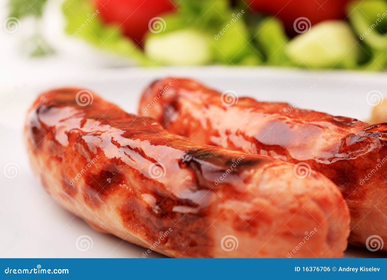 Macro sausages stock photo. Image of dish, meal, closeup 16376706