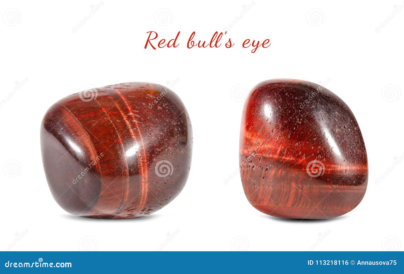macro shooting of natural gemstone. natural mineral stone bull`s eye.  object on a white background.