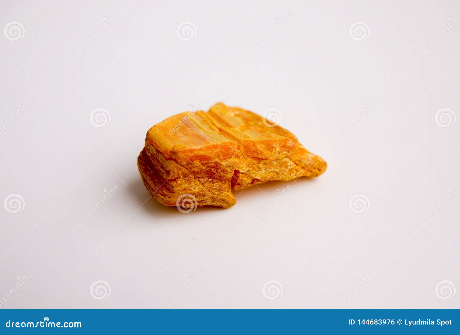 macro shooting of natural mineral rock specimen - raw native orpiment stone