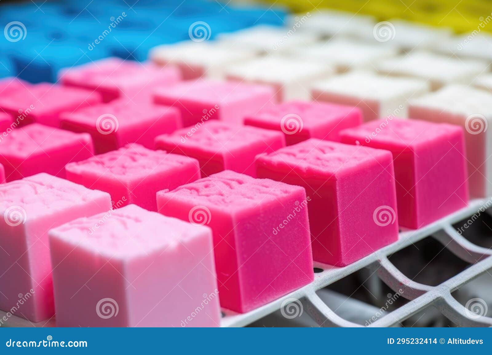 Macro Shot of an Eraser in Its Mold before Cooling Process Stock Photo Image of manufacturing