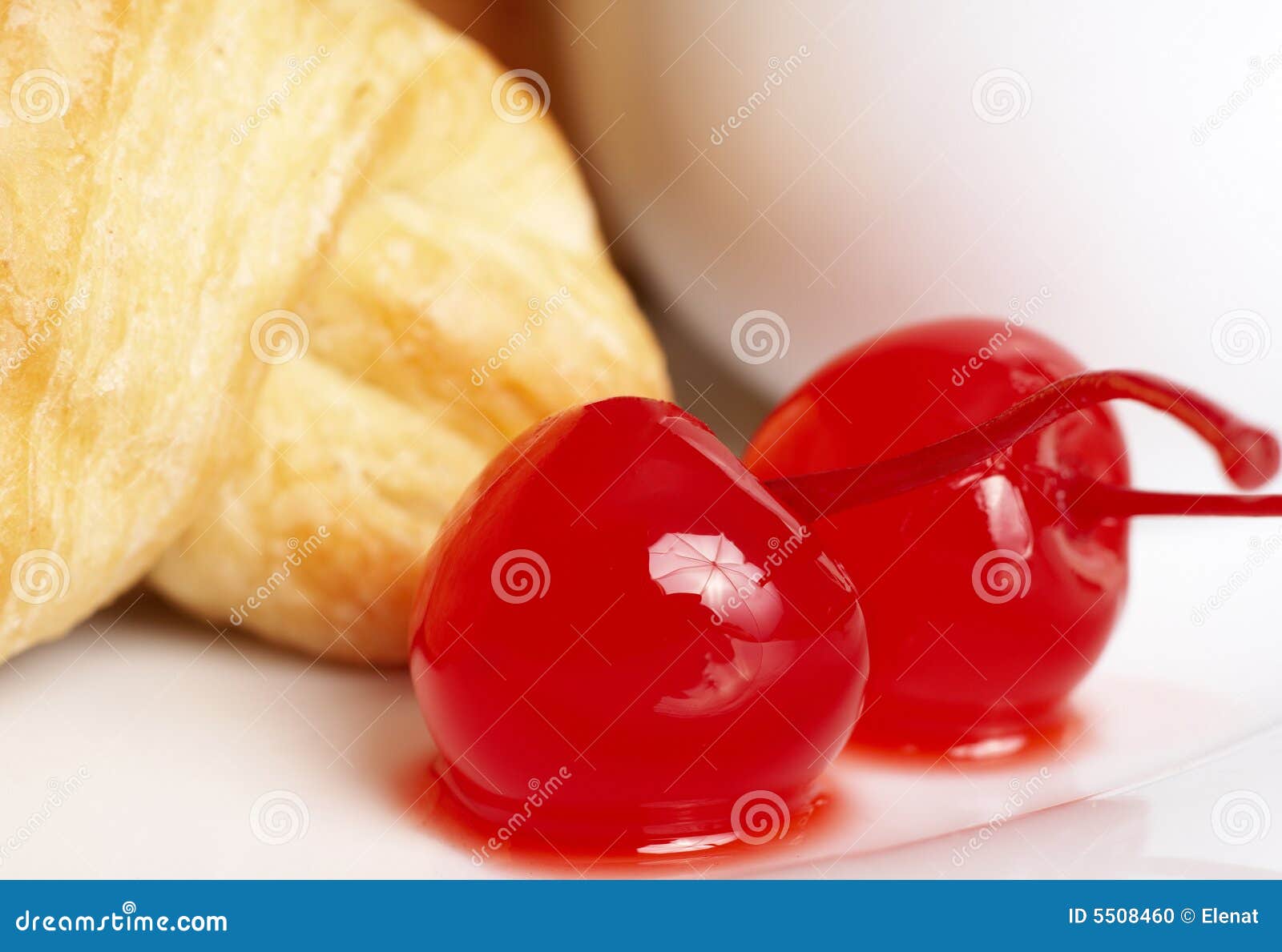 Macro Shot of Glaze Cherries Stock Photo Image of calories, meal 5508460
