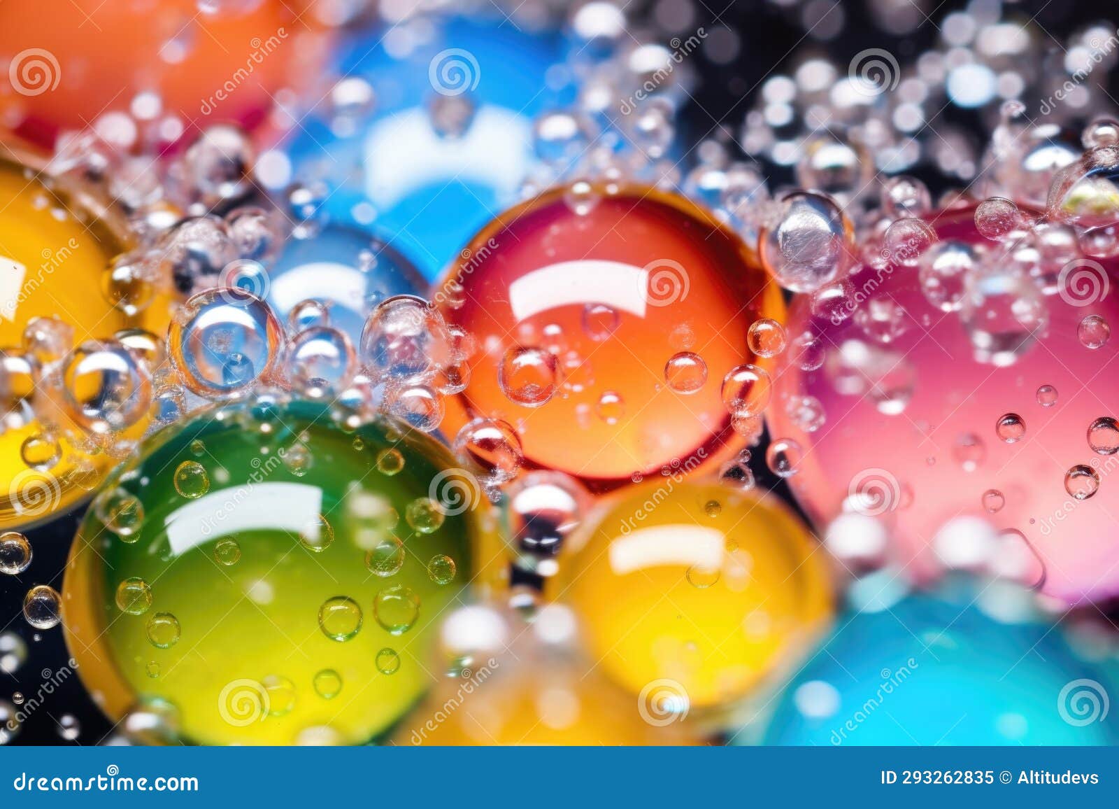 Macro of Soap Bubbles in Mixture Stock Image Image of soap