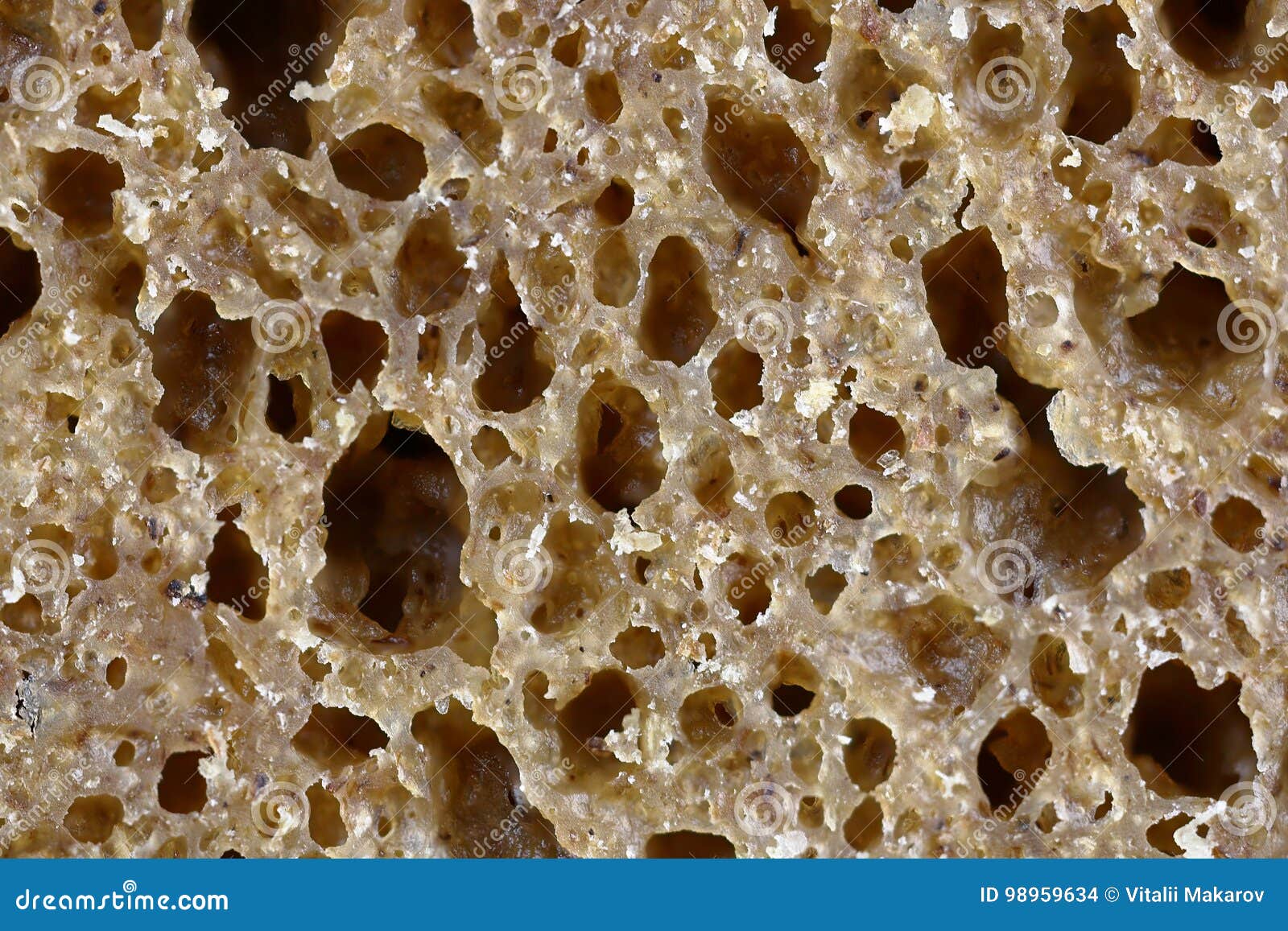 Macro Texture of a Piece of Bread from the Flour Stock Photo Image of