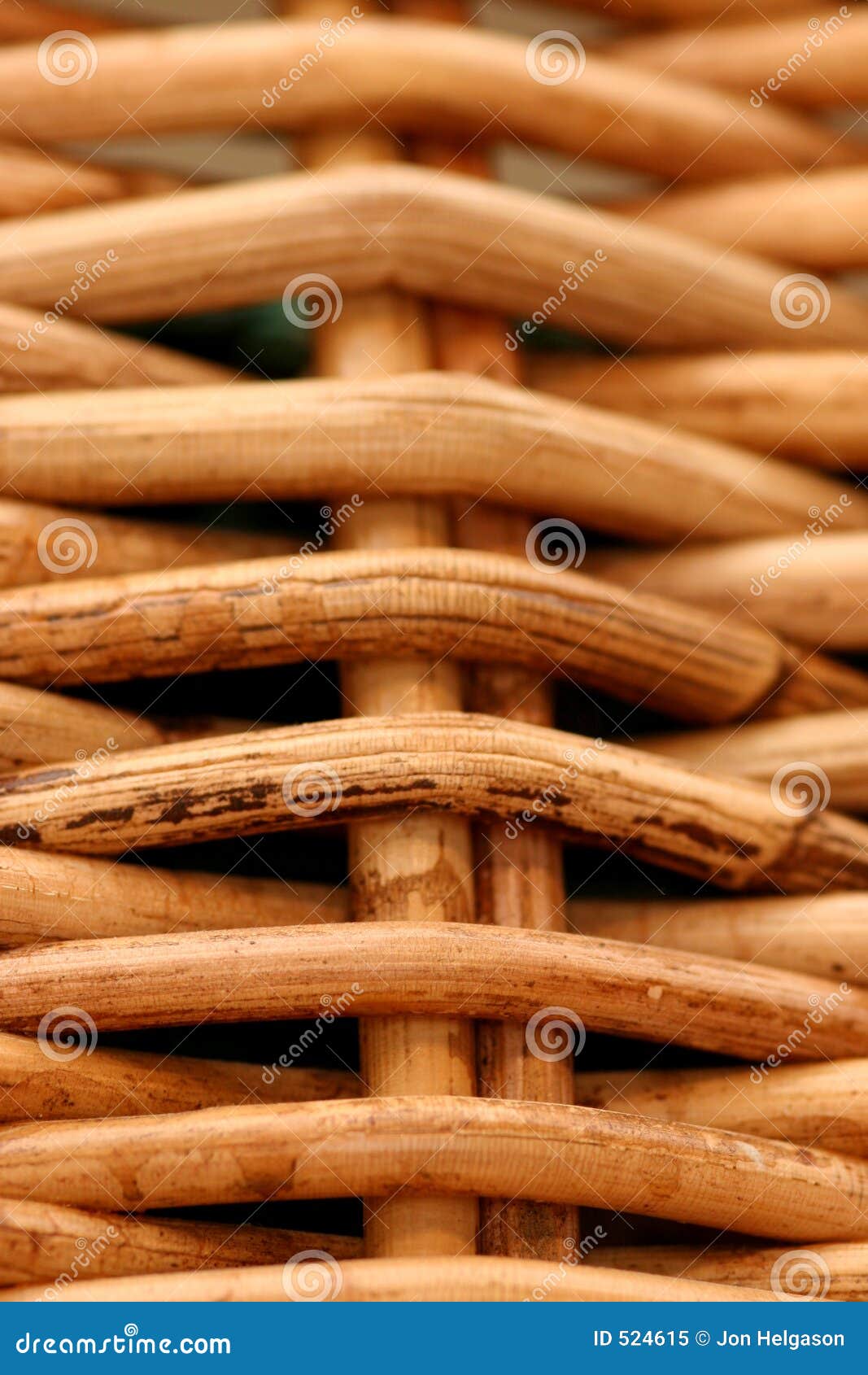 macro of woven basket