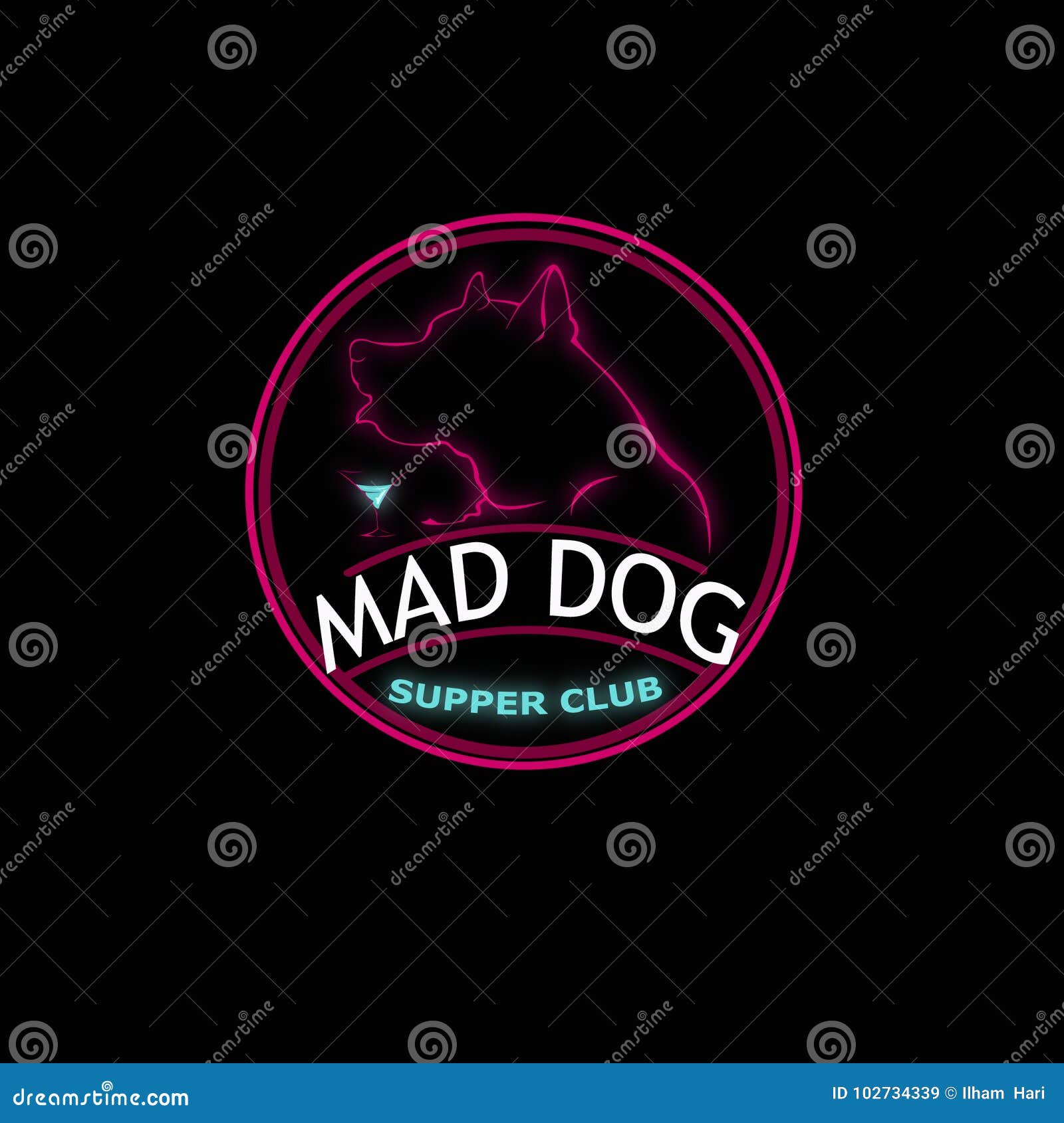  Logo  for nightclub or cafe  stock vector Illustration of 