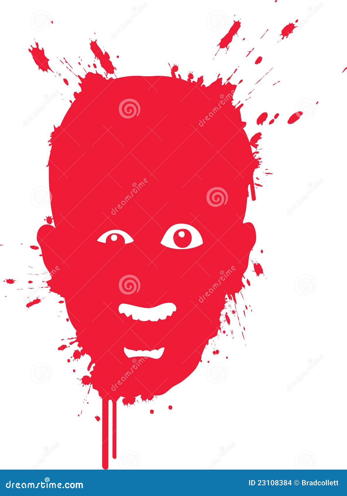 Mad Face stock vector. Illustration of looking, serious - 23108384
