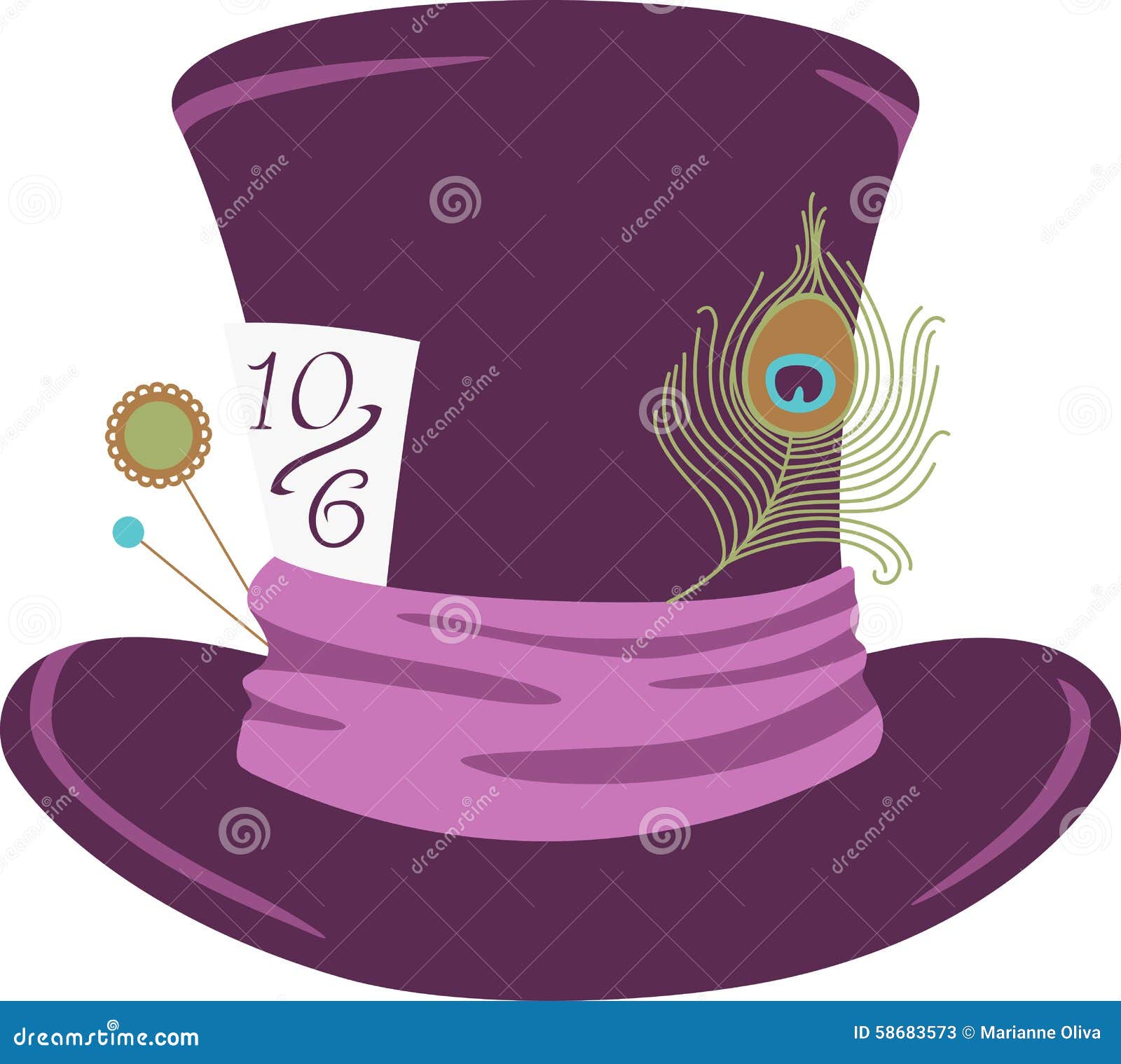 mad hatter hat clipart - photo #17