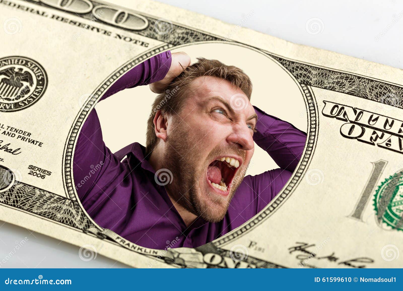 Mad Man In The Dollar Banknote Stock Photo Image Of Problem Banknote cours-des-devises-du-lundi-29-ao-t-mapbusiness