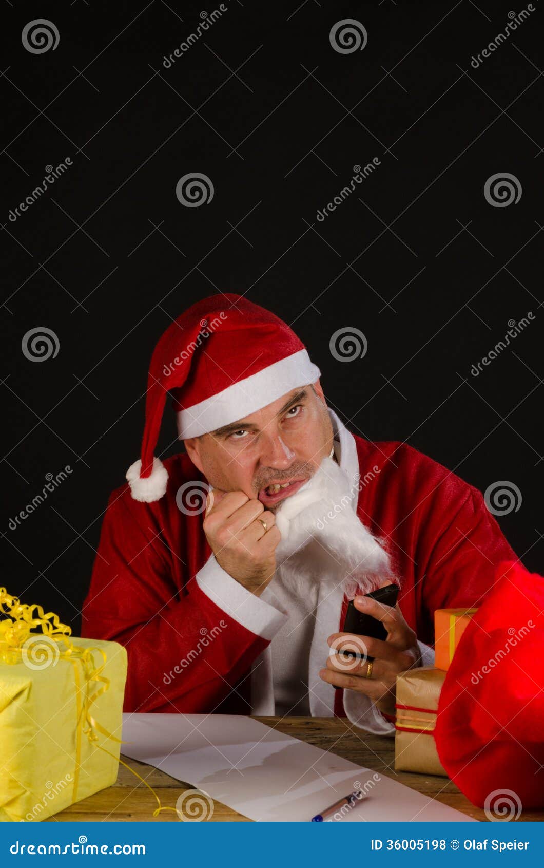 Mad Santa stock photo. Image of copy, hate, santa, grumpy 36005198