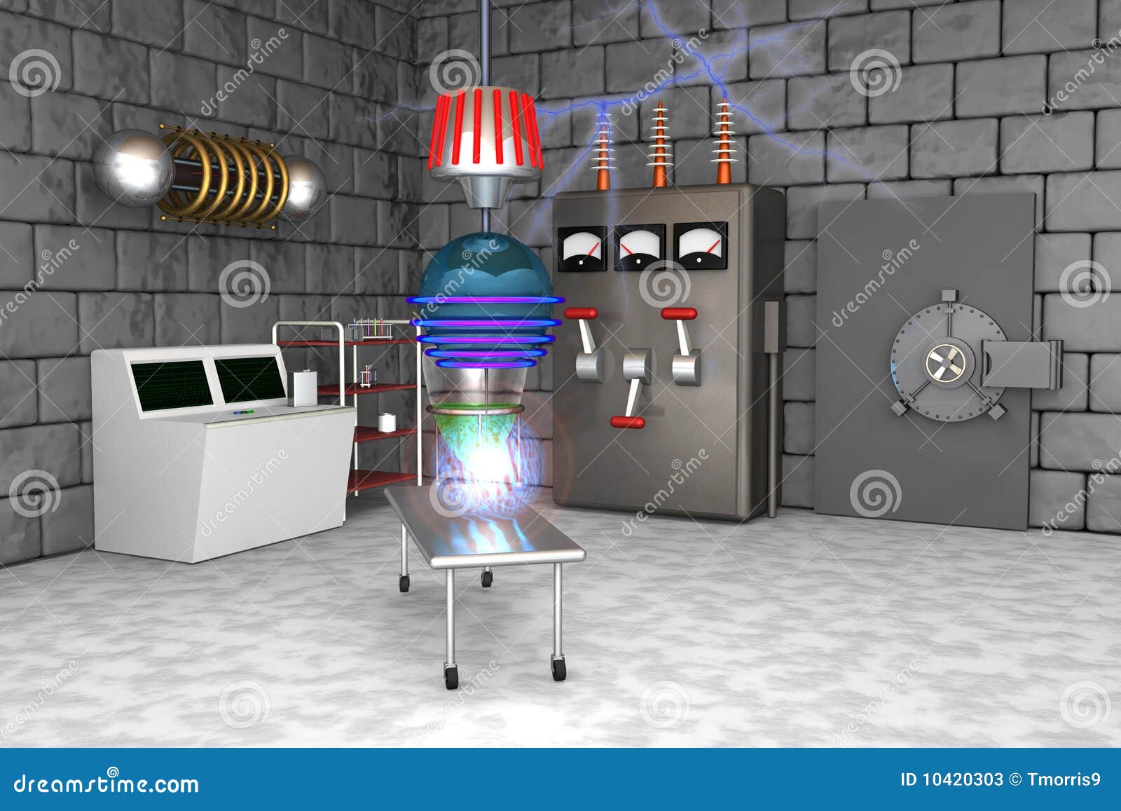 Mad Science Lab Stock Illustration Illustration Of Container