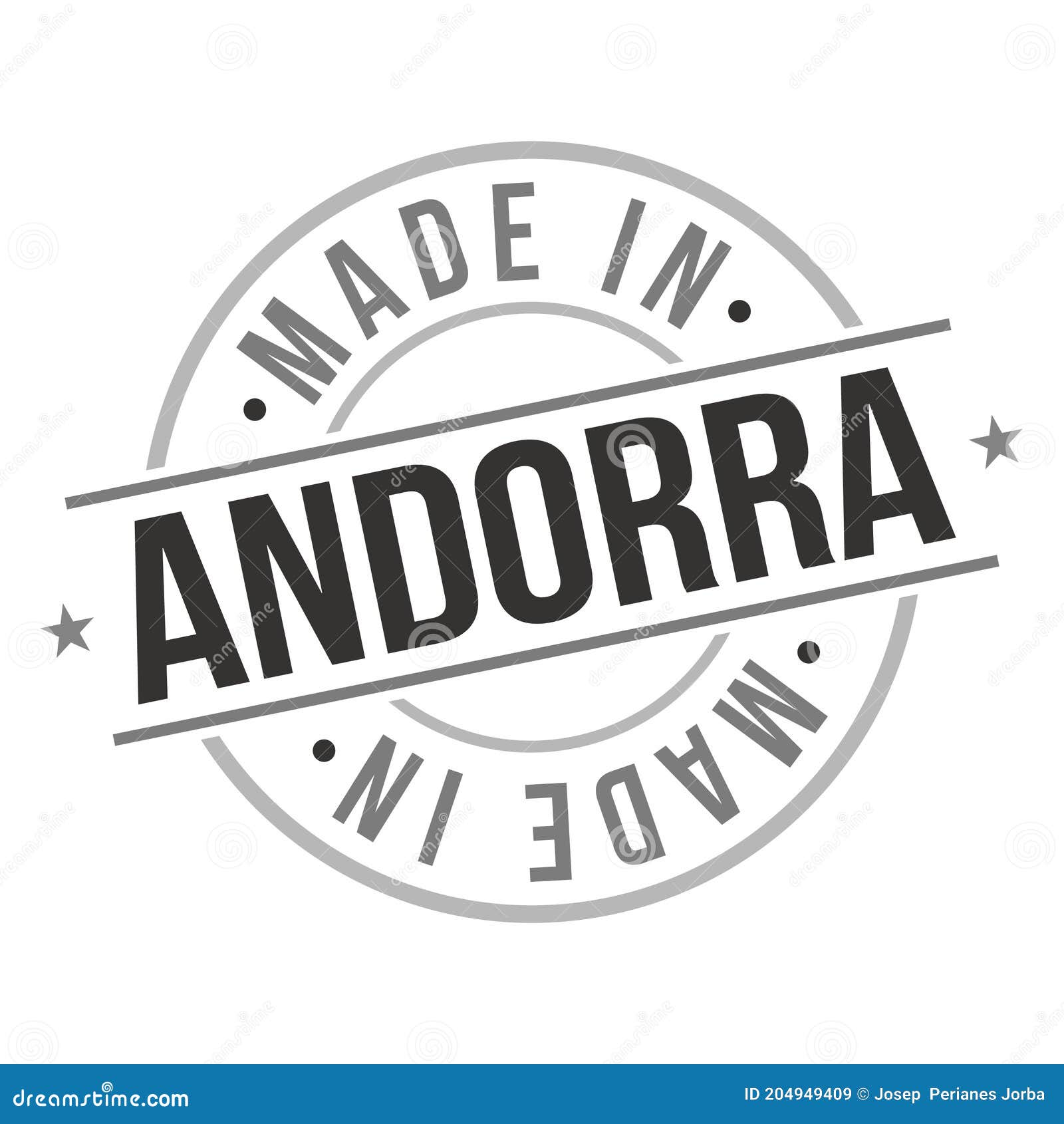 Made in Andorra Quality Original Stamp Design Vector Art Tourism ...
