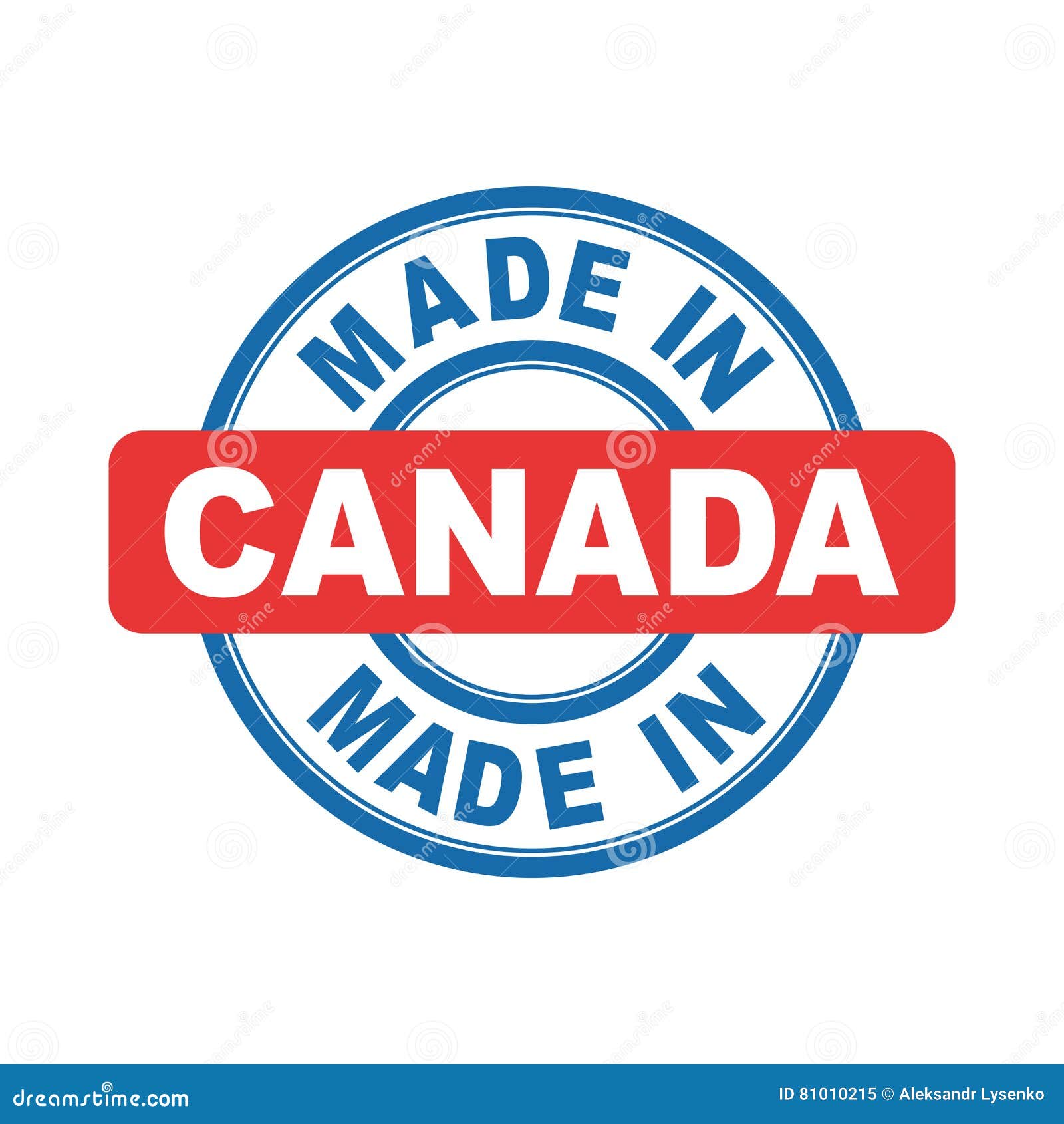 Made in Canada stock vector. Illustration of seal, industry 81010215