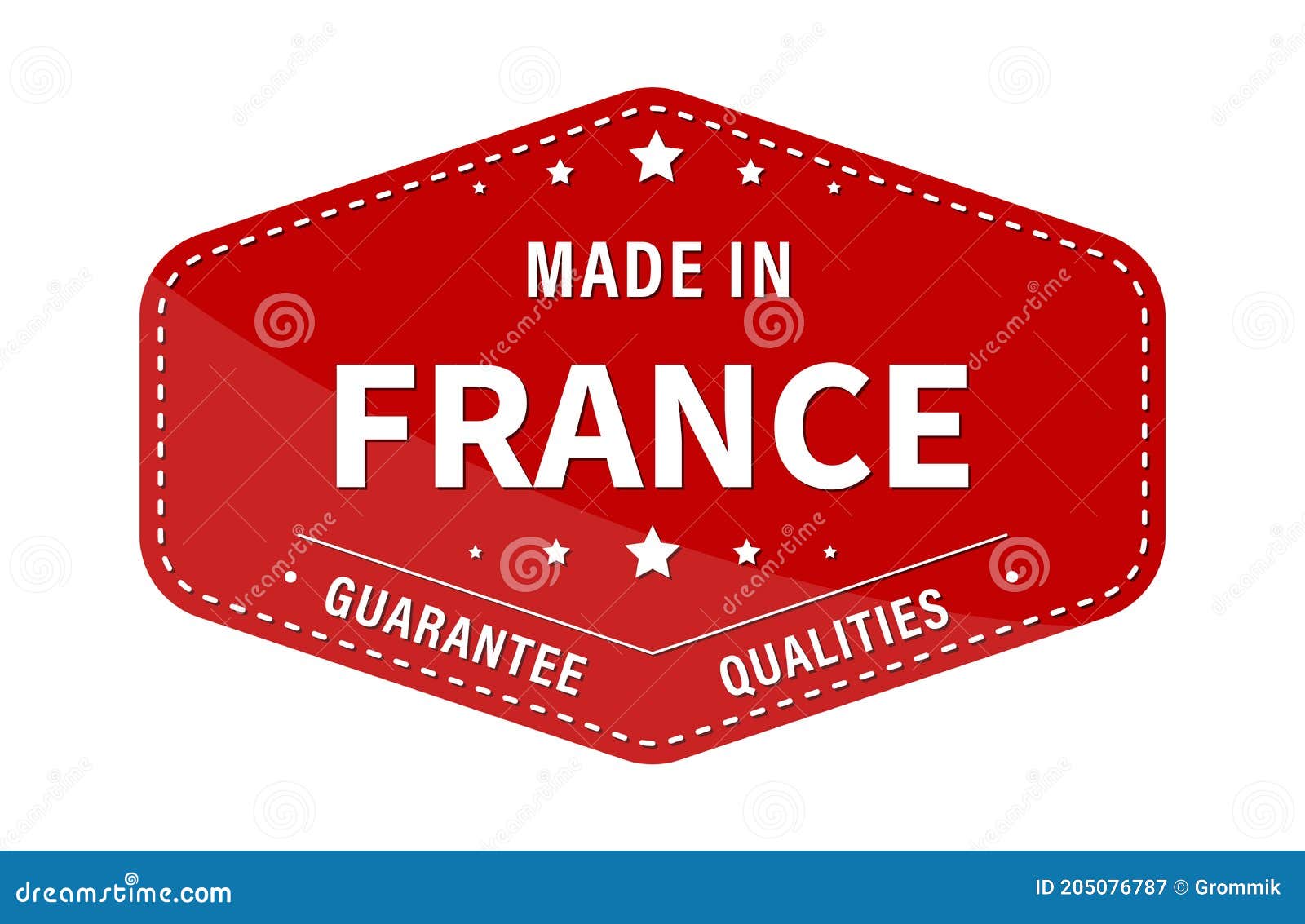 Premium Vector  Made in france stamp sticker vector design