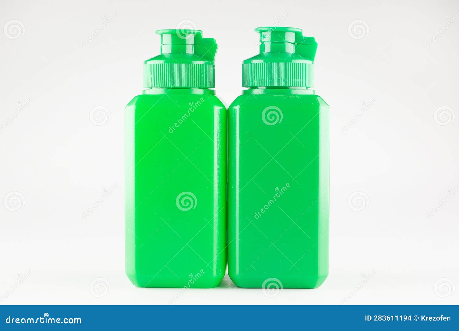 Green Plastic Medical Jars with Lids Stock Photo Image of empty