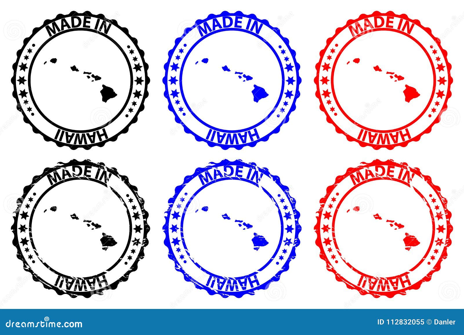 Made in Hawaii Rubber Stamp Stock Vector Illustration of quality