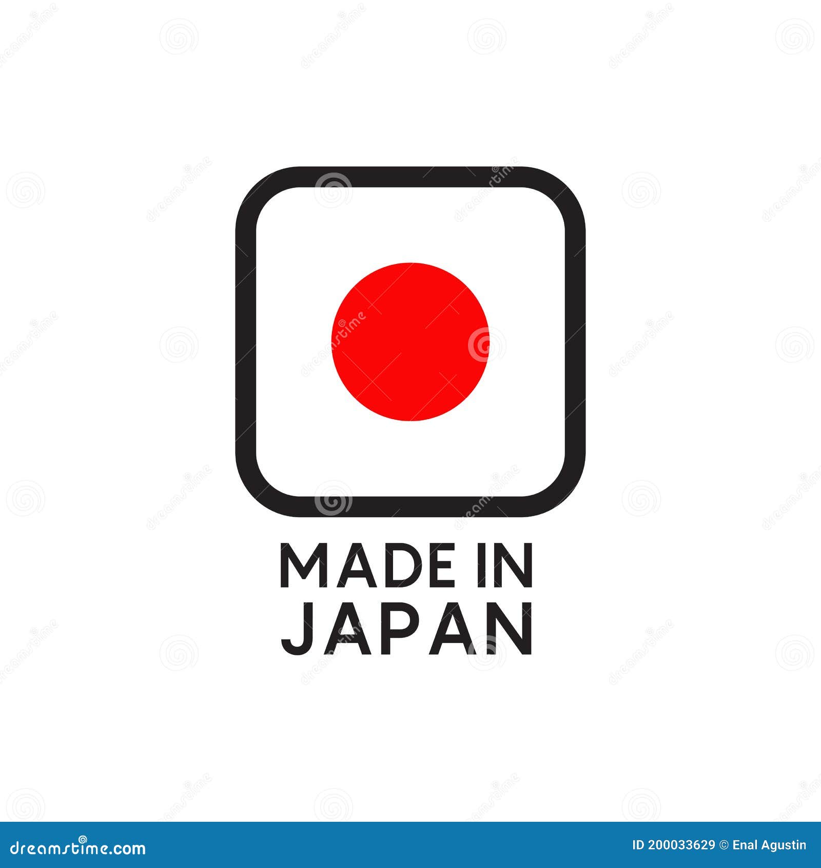 Made in japan label or sticker Royalty Free Vector Image