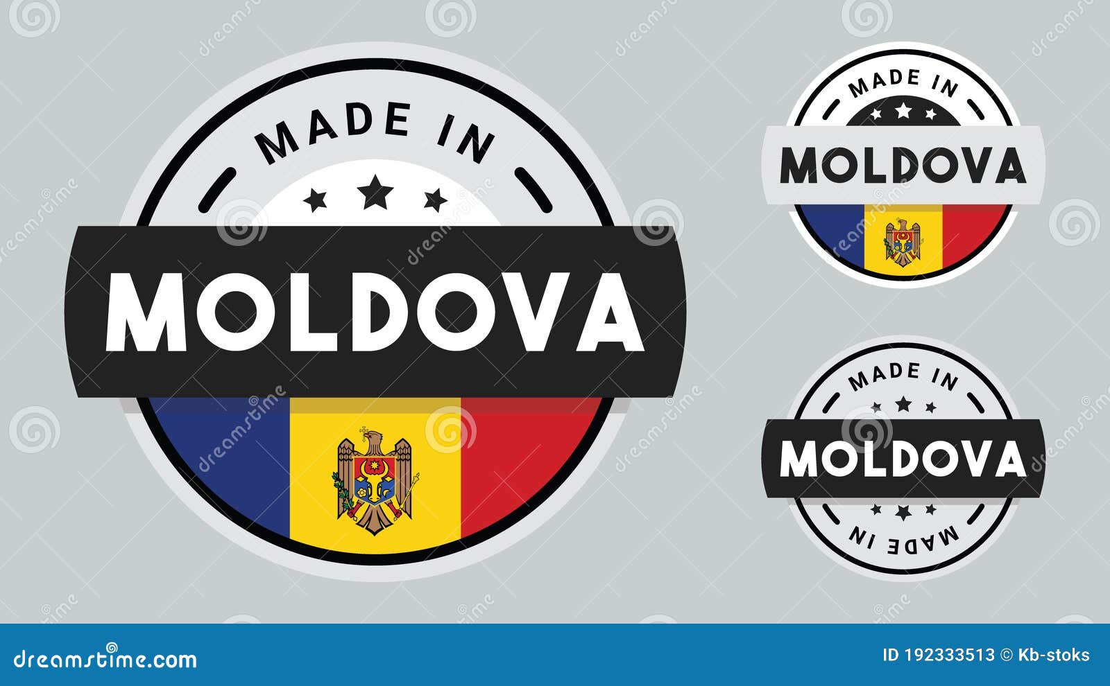 Moldova Sticker Vinyl 10 cm 4" Decal Stamp Made in Moldova Car Laptop Tablet