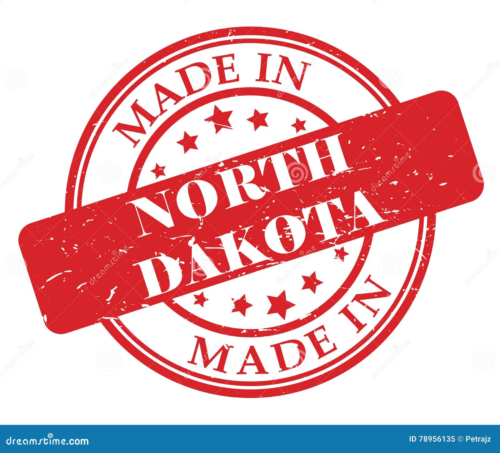 Made in North Dakota stamp stock vector. Illustration of icon 78956135