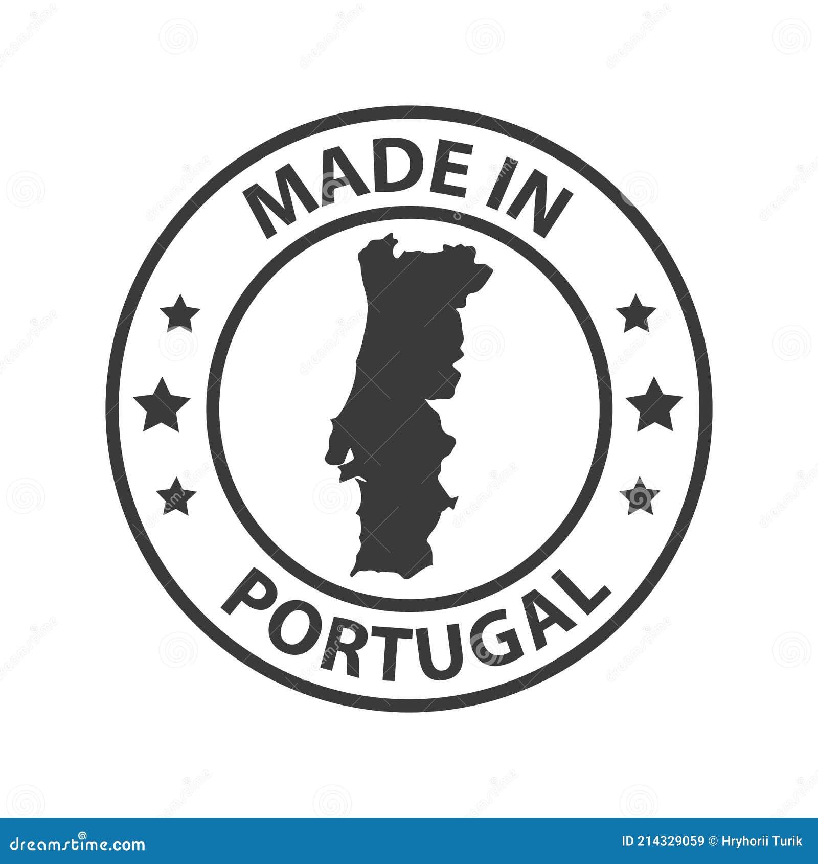 Sticker Portugal map