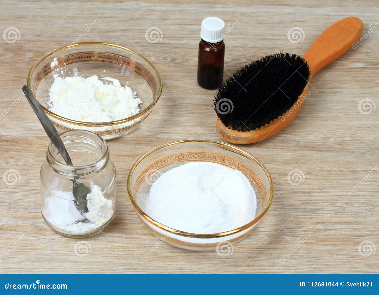 Homemade Dry Shampoo in a Glass Jar Stock Photo - Image of alternative,  health: 112681044