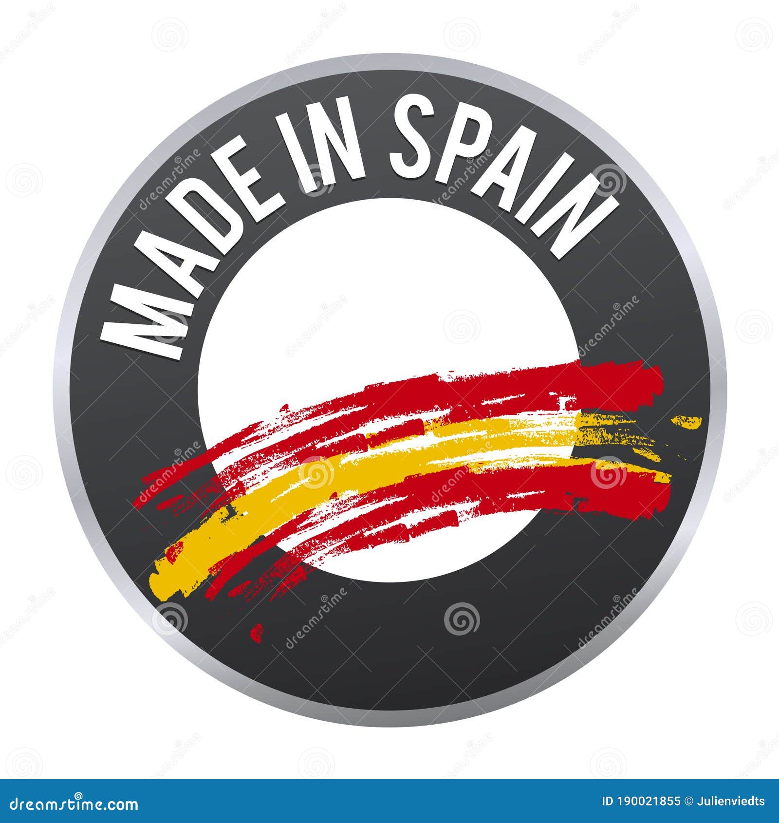 Made in Spain Label Badge Logo Certified Stock Illustration ...