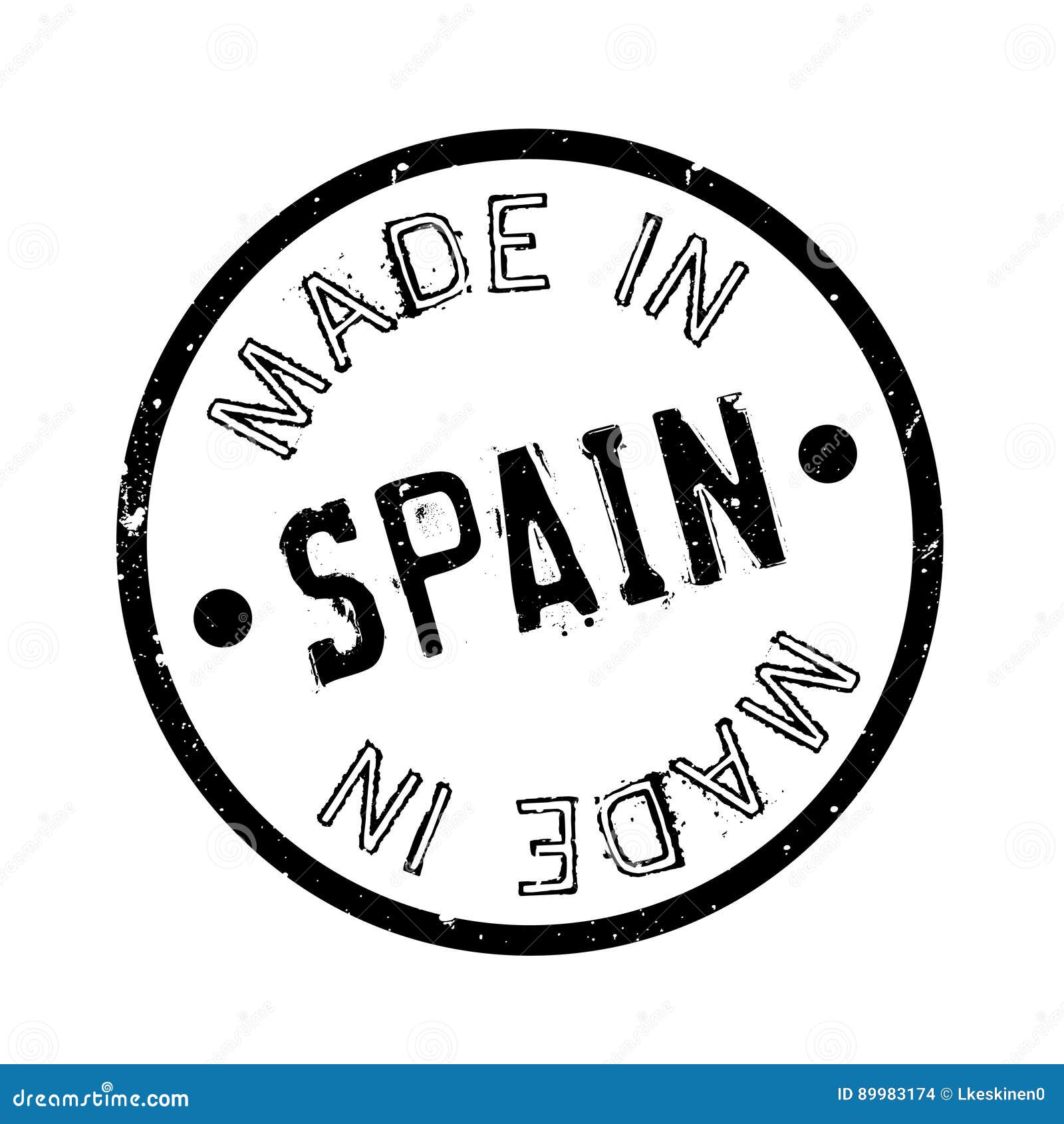 Made in Spain rubber stamp stock vector. Illustration of market - 89983174