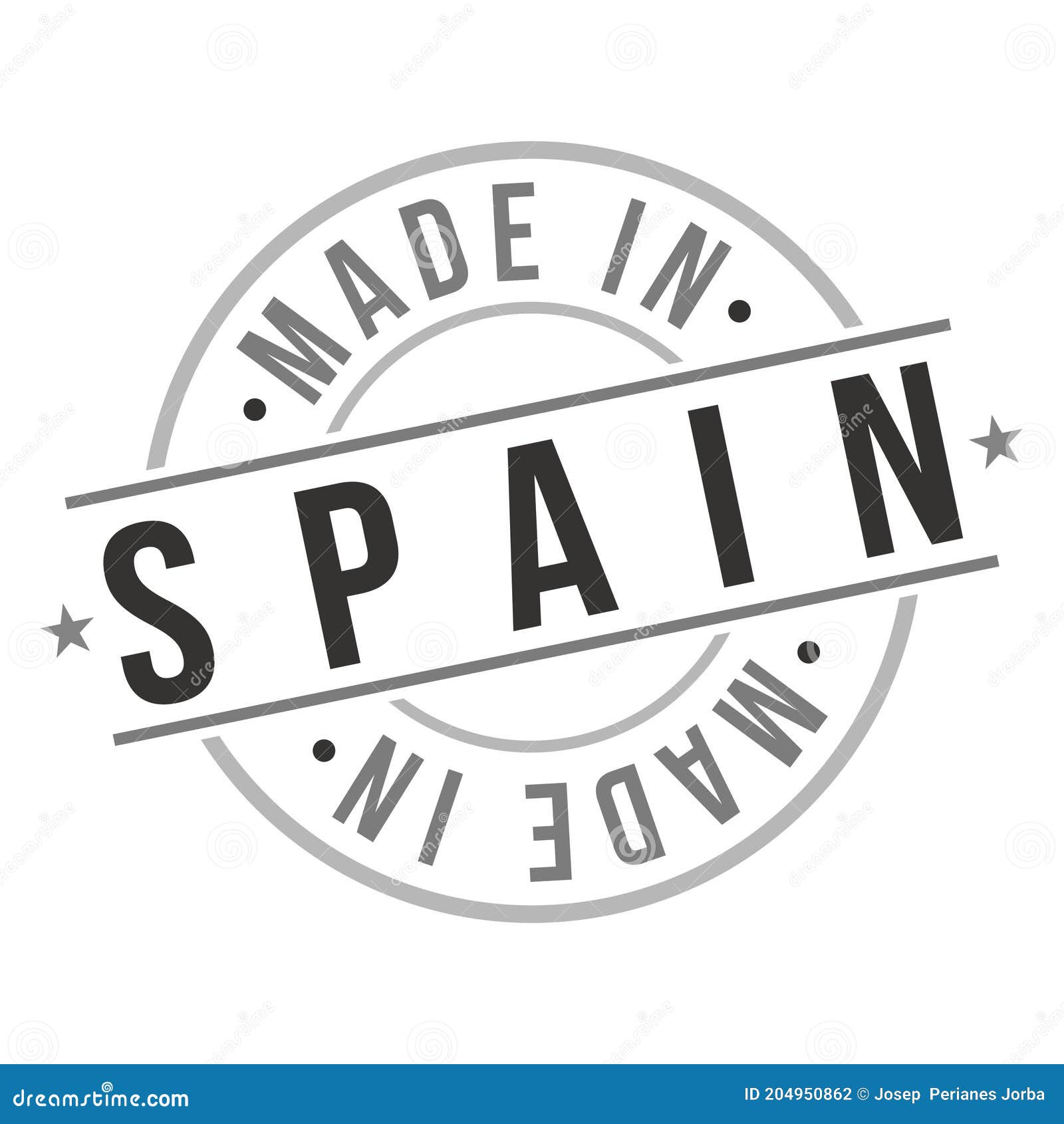 Made in Spain Stamp Logo Icon Symbol Design. Seal Badge National ...