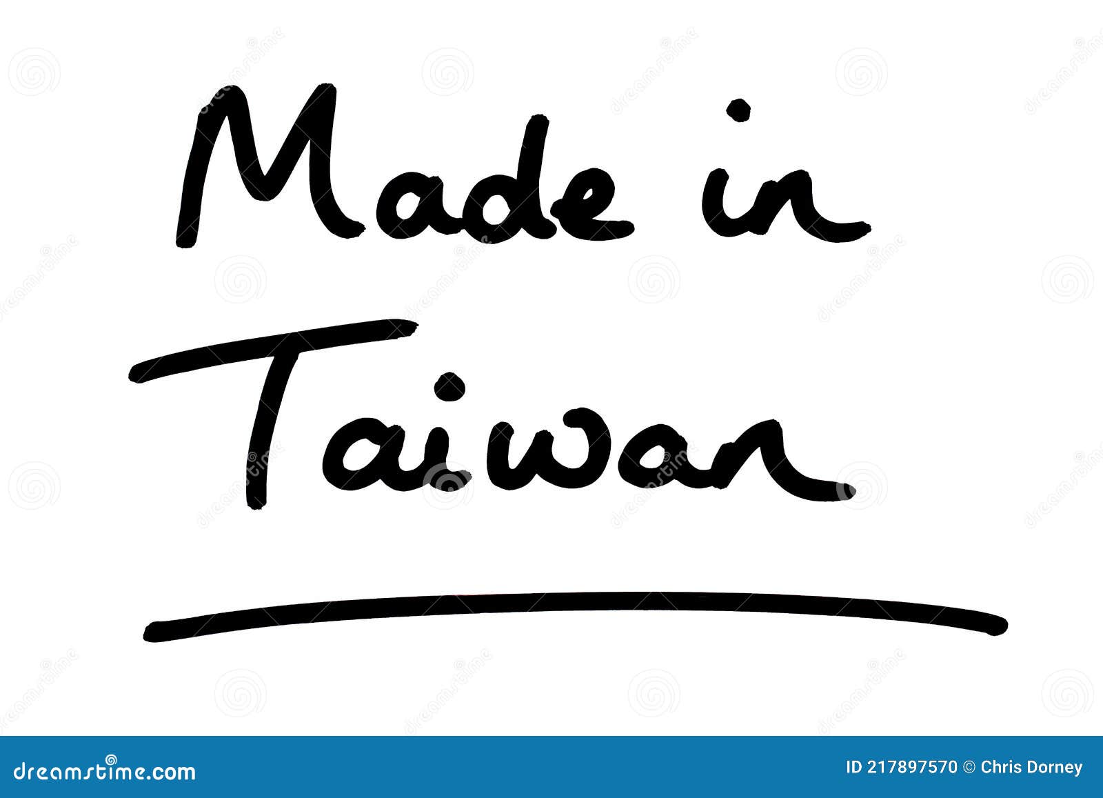 Made in Taiwan stock illustration. Illustration of asia 217897570