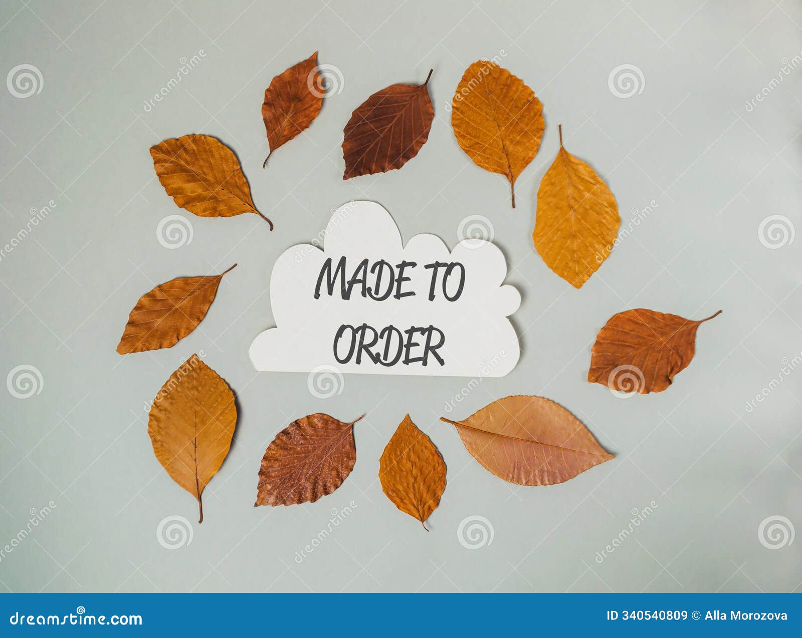 made to order is the concept of this image