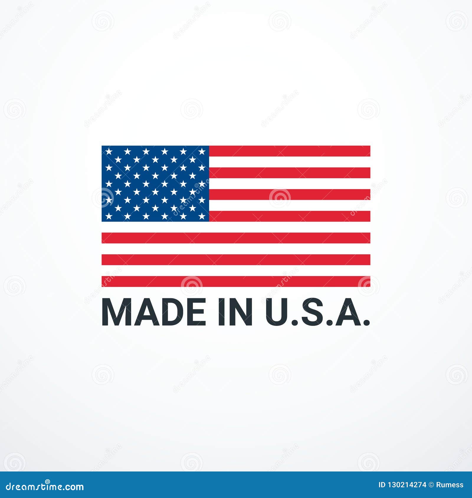 Download Made In USA Badge With USA Flag Elements. Vector ...