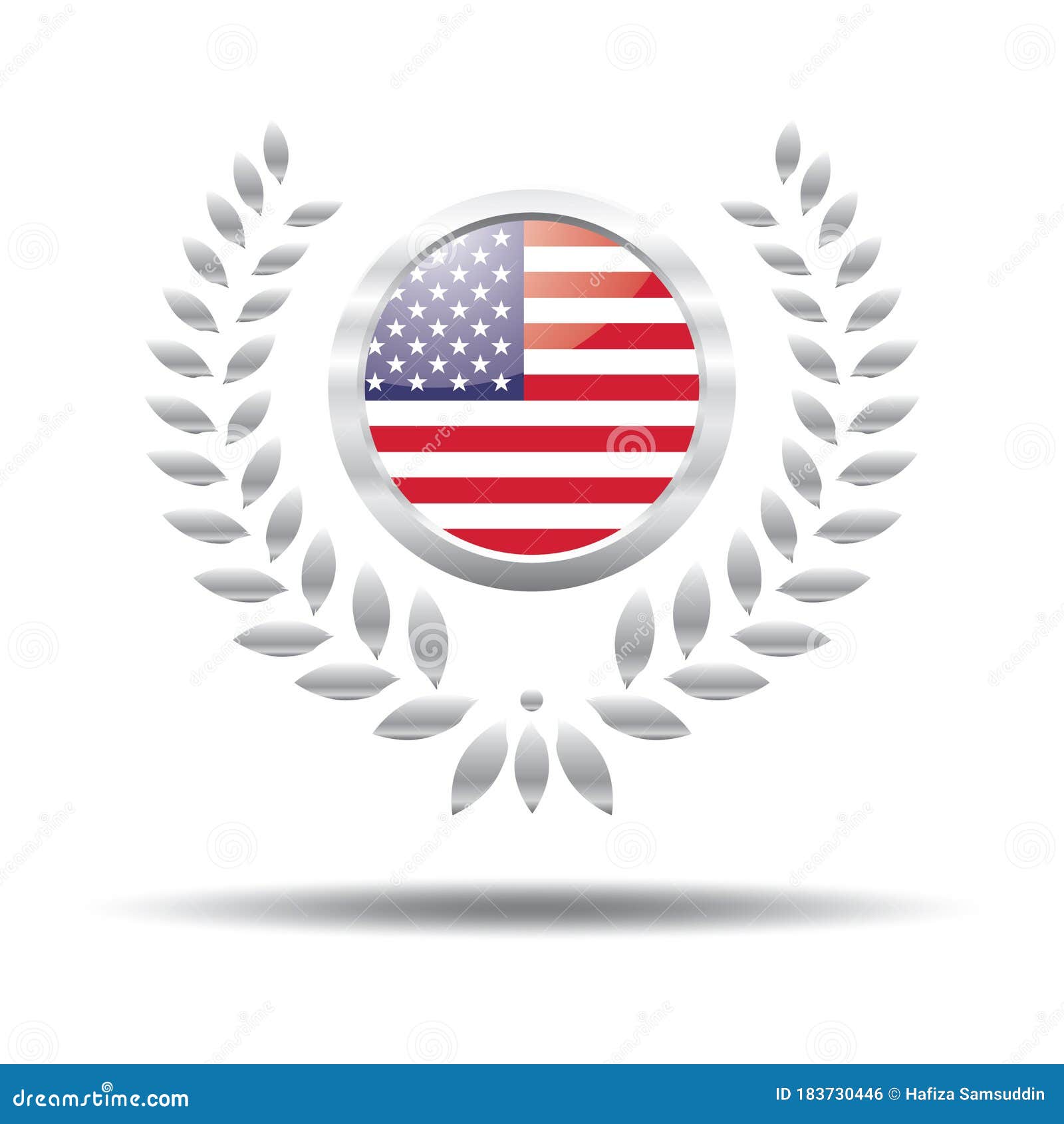 Made in Usa Badge. Vector Illustration Decorative Background Design