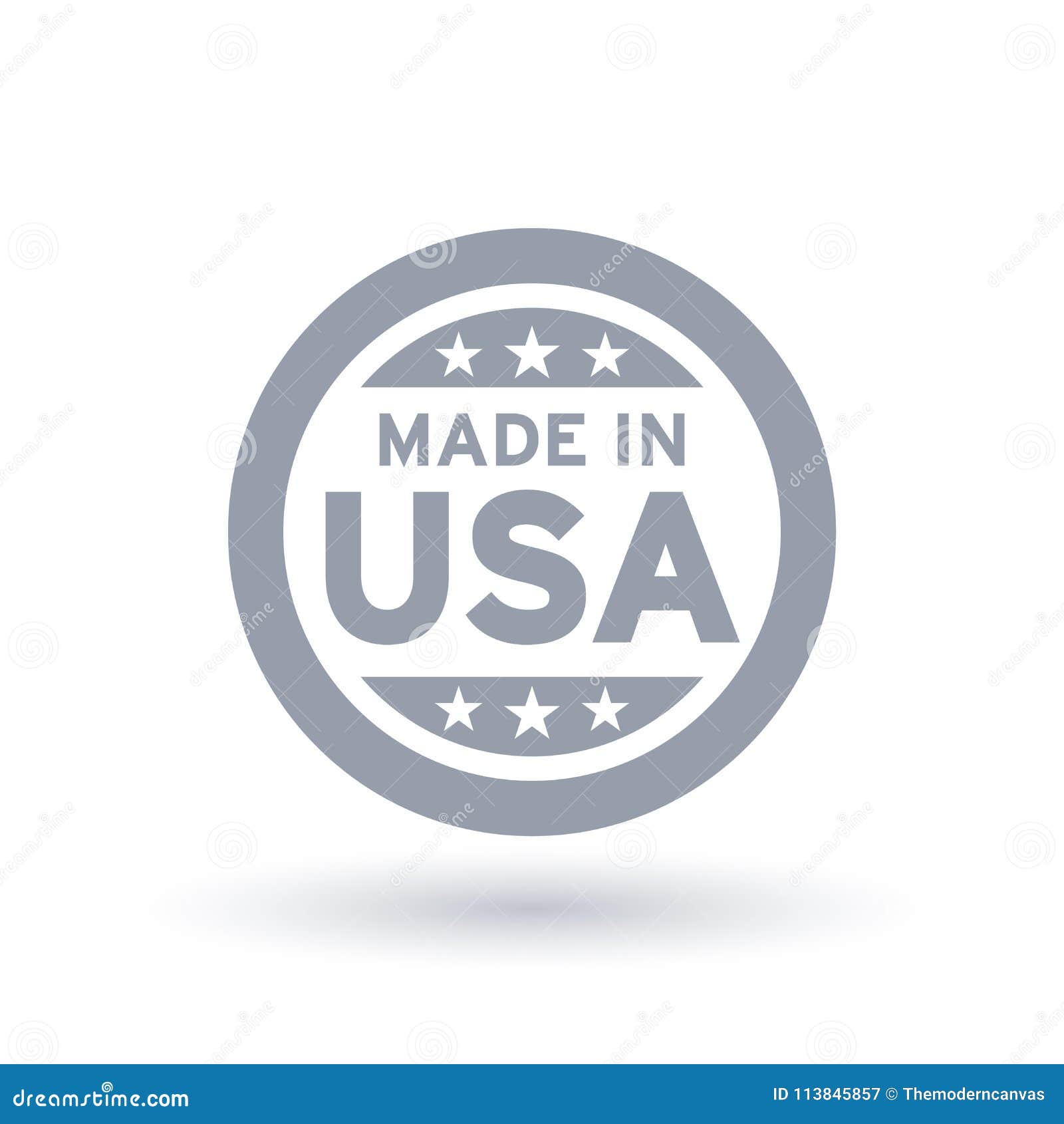 made in usa icon. american product .