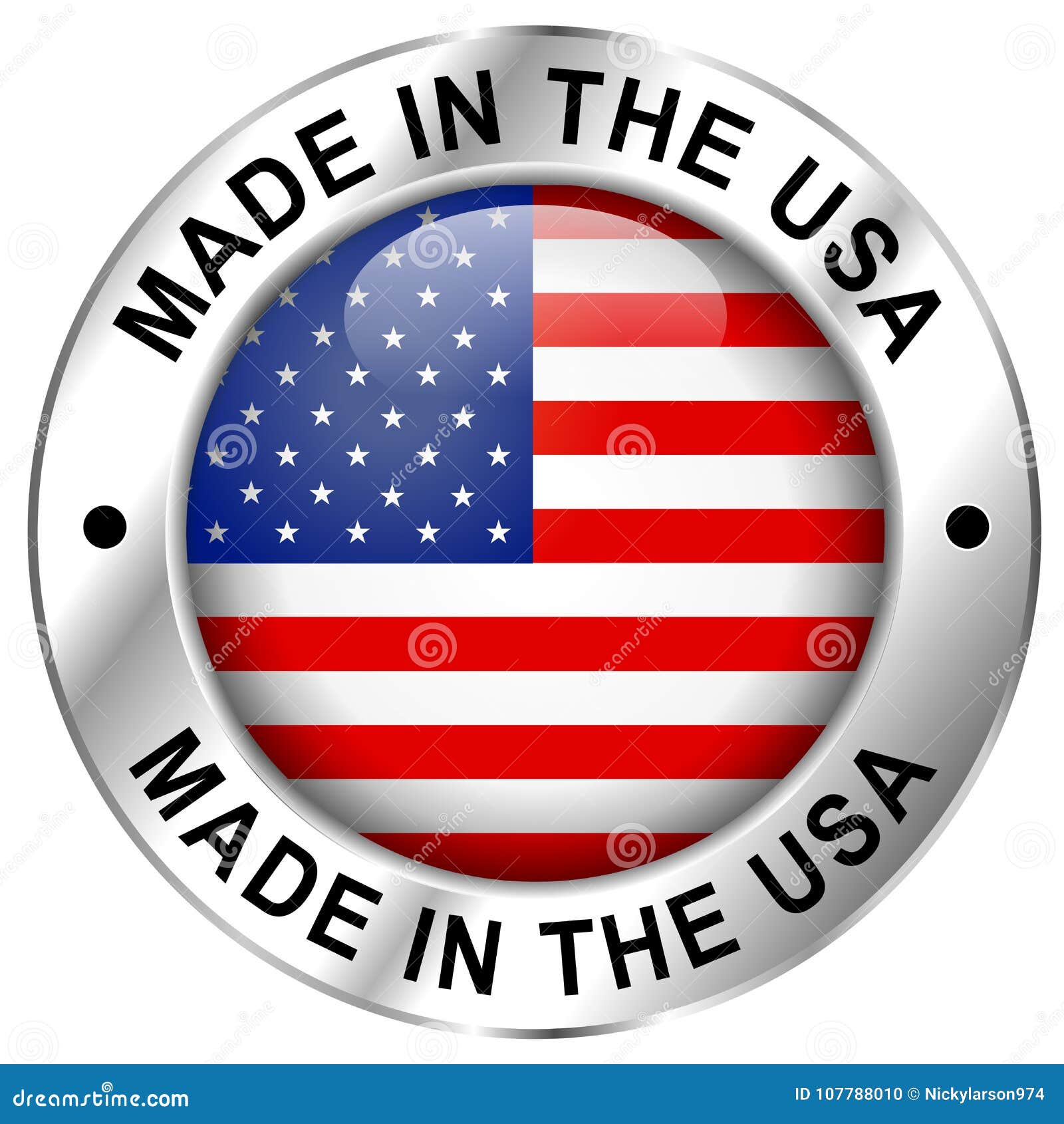 Made in usa icon stock vector. Illustration of emblem - 107788010