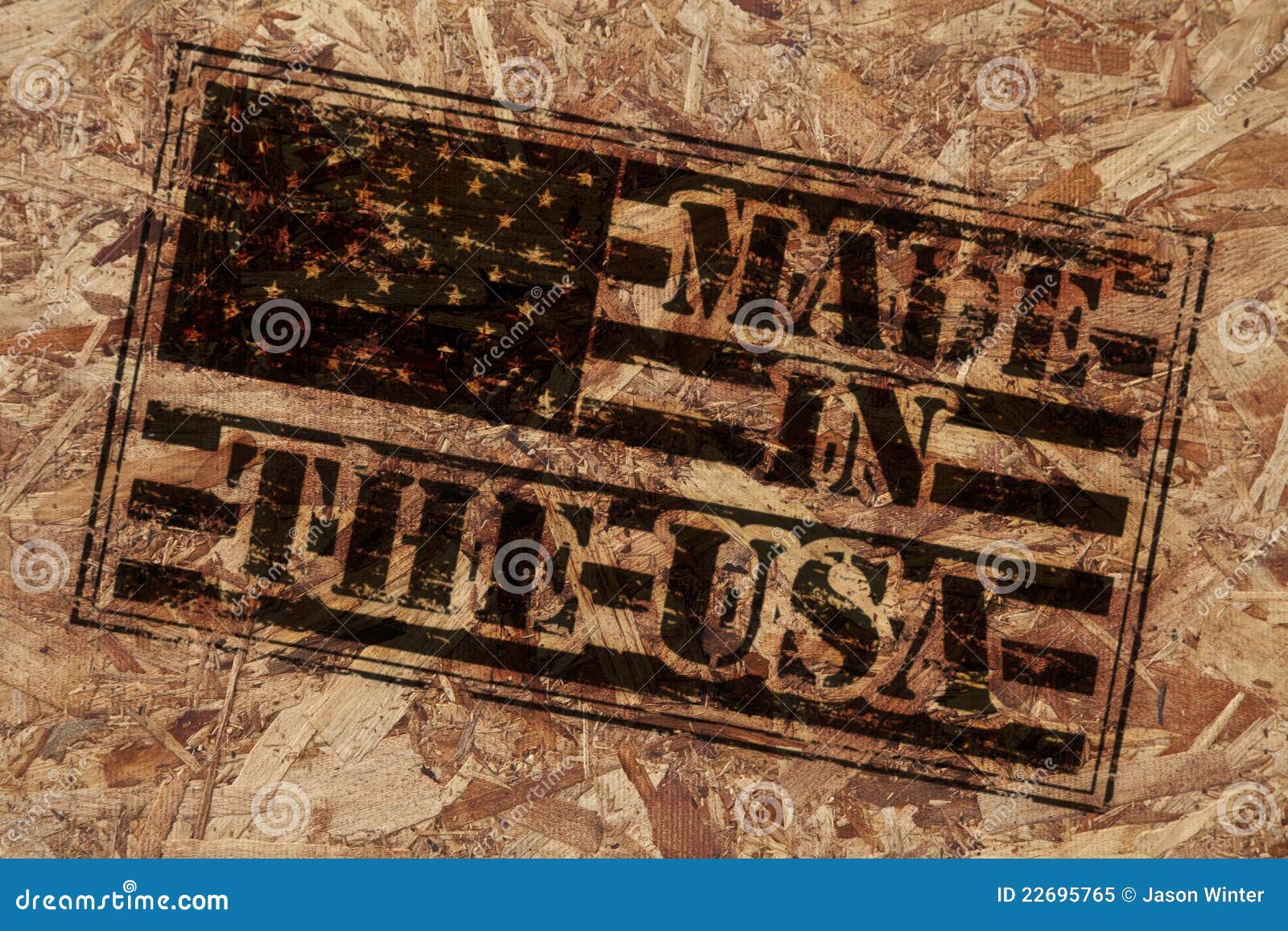 Made in the USA stamp stock image. Image of american 22695765